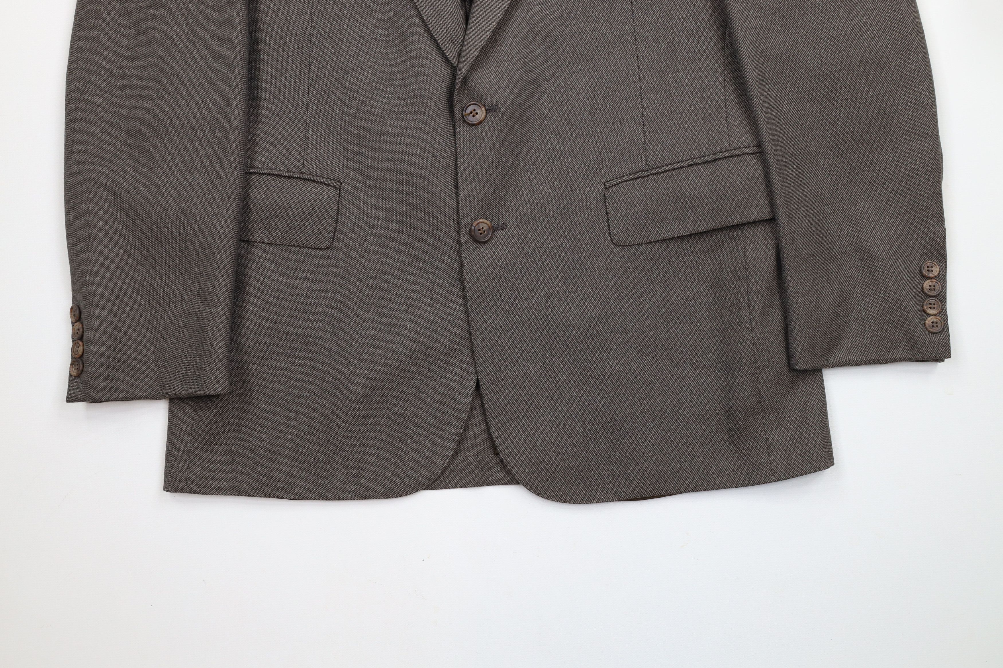 Vintage Vintage 70s 3 Piece Wool Blend Wedding Suit Bell Bottoms Size 40R - 7 Thumbnail