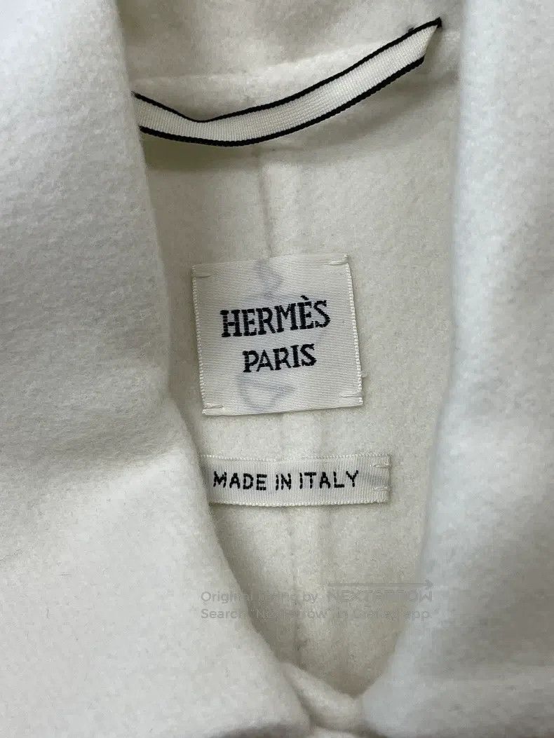 Hermes Hermes Oatmeal Double-faced Cashmere Overcoat Size XS / US 0-2 / IT 36-38 - 4 Thumbnail
