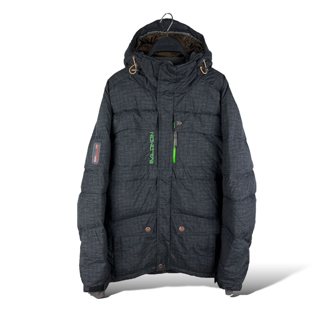Vintage Salomon Down Puffer Ski Jacket Recco Technical