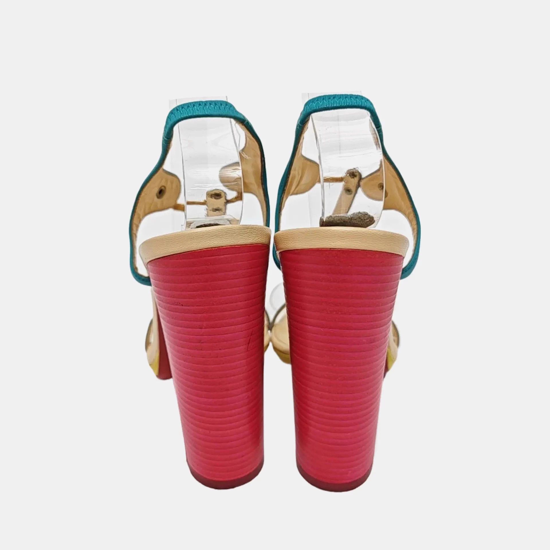 Christian Louboutin Christian Louboutin Red Sole Heeled Sandals 38 Size US 7 / IT 37 - 6 Thumbnail