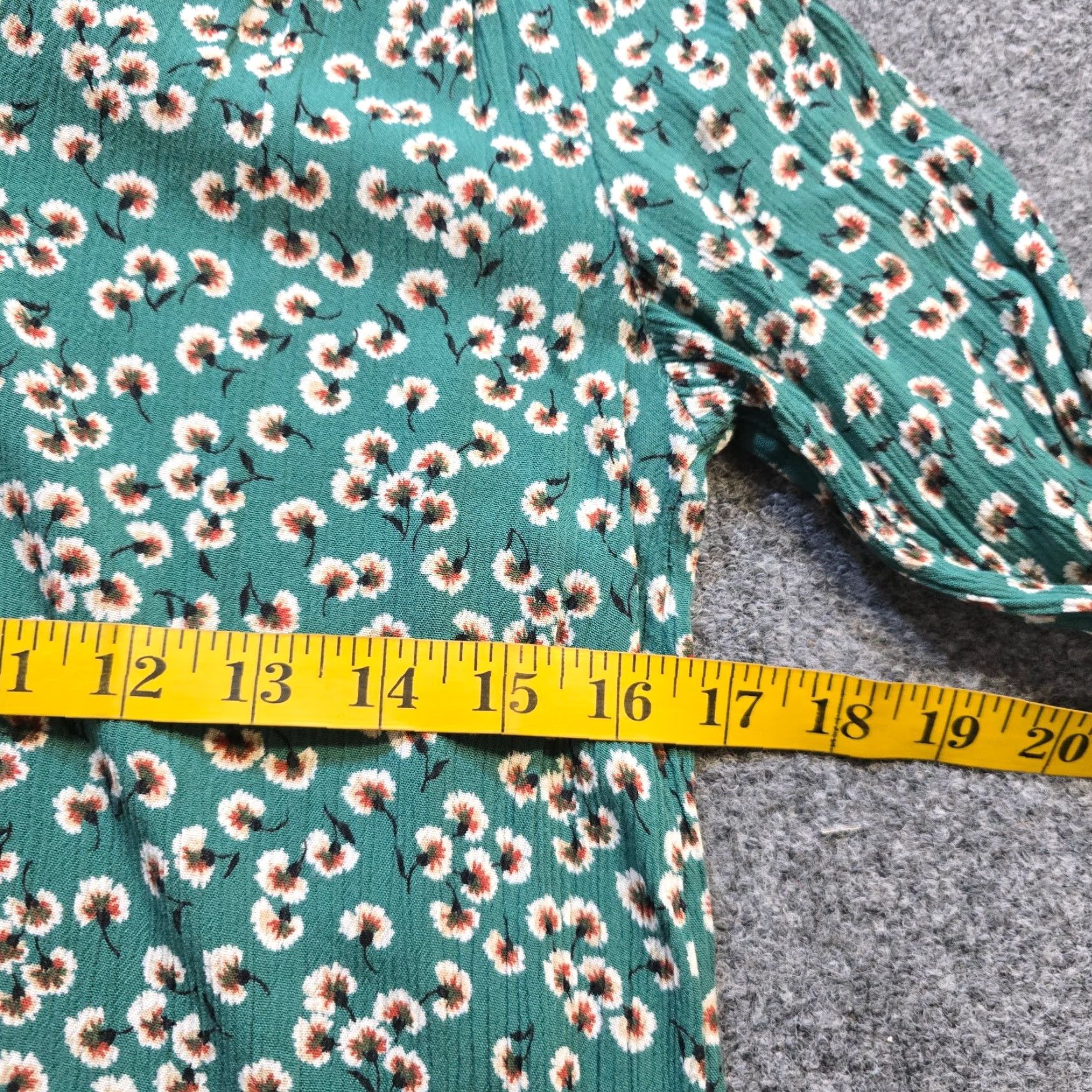 FatFace Fat Face Top Women 4 Green Floral Long Sleeve V-Neck Blouse Casual Vintage? No Size S / US 4 / IT 40 - 6 Thumbnail