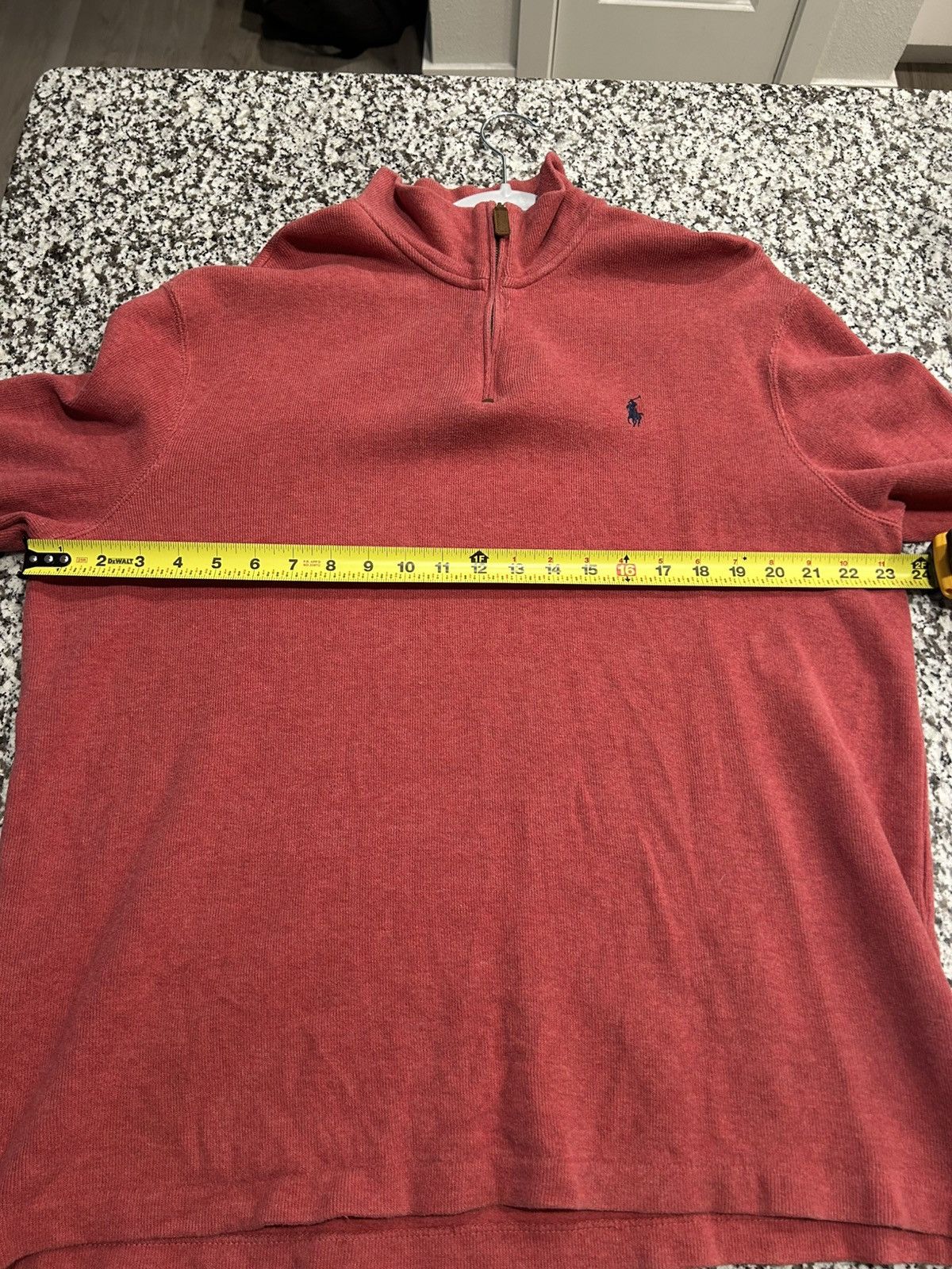 Polo Ralph Lauren Red Polo Quarter zip Size US L / EU 52-54 / 3 - 4 Thumbnail