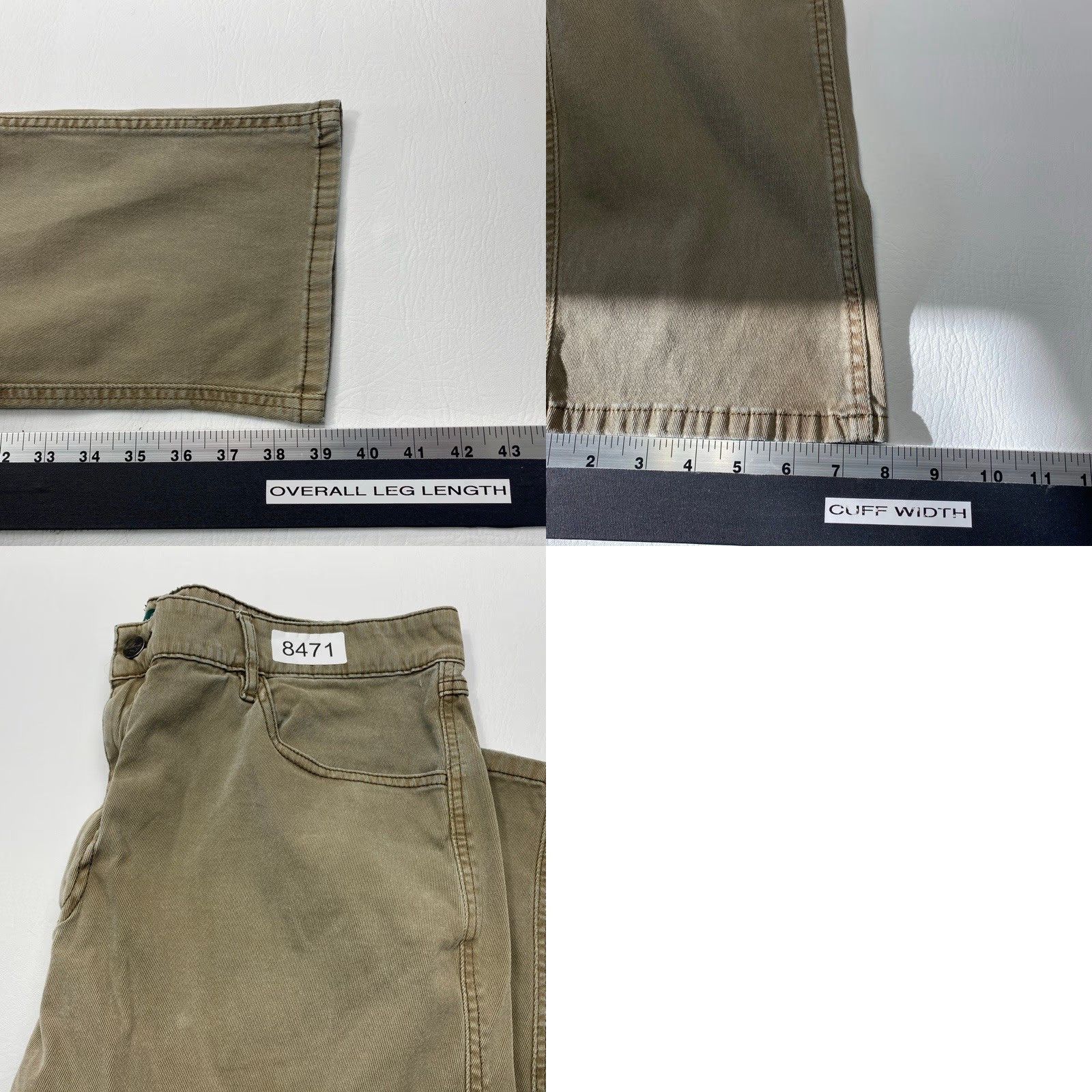 Vintage Woolrich Utility Pants Mens Regu lar 36x30 Army Green Canvas Carpenter Workwear Size US 36 / EU 52 - 9 Thumbnail
