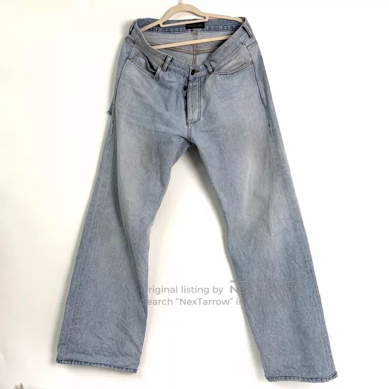 Balenciaga Balenciaga Distressed Ripped Denim Pants Size US 30 / EU 46 - 1 Thumbnail