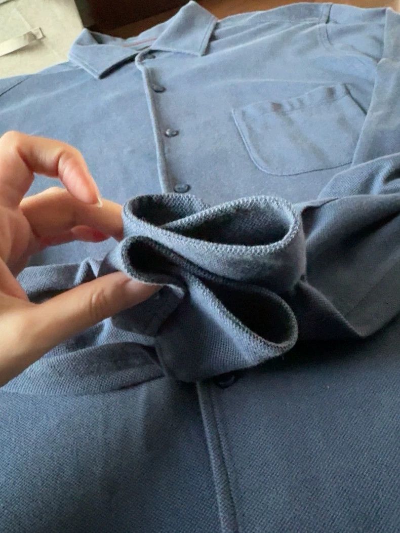 Loro Piana LORO PIANA Long sleeve polo shirt with turned-down collar Size US S / EU 44-46 / 1 - 3 Thumbnail