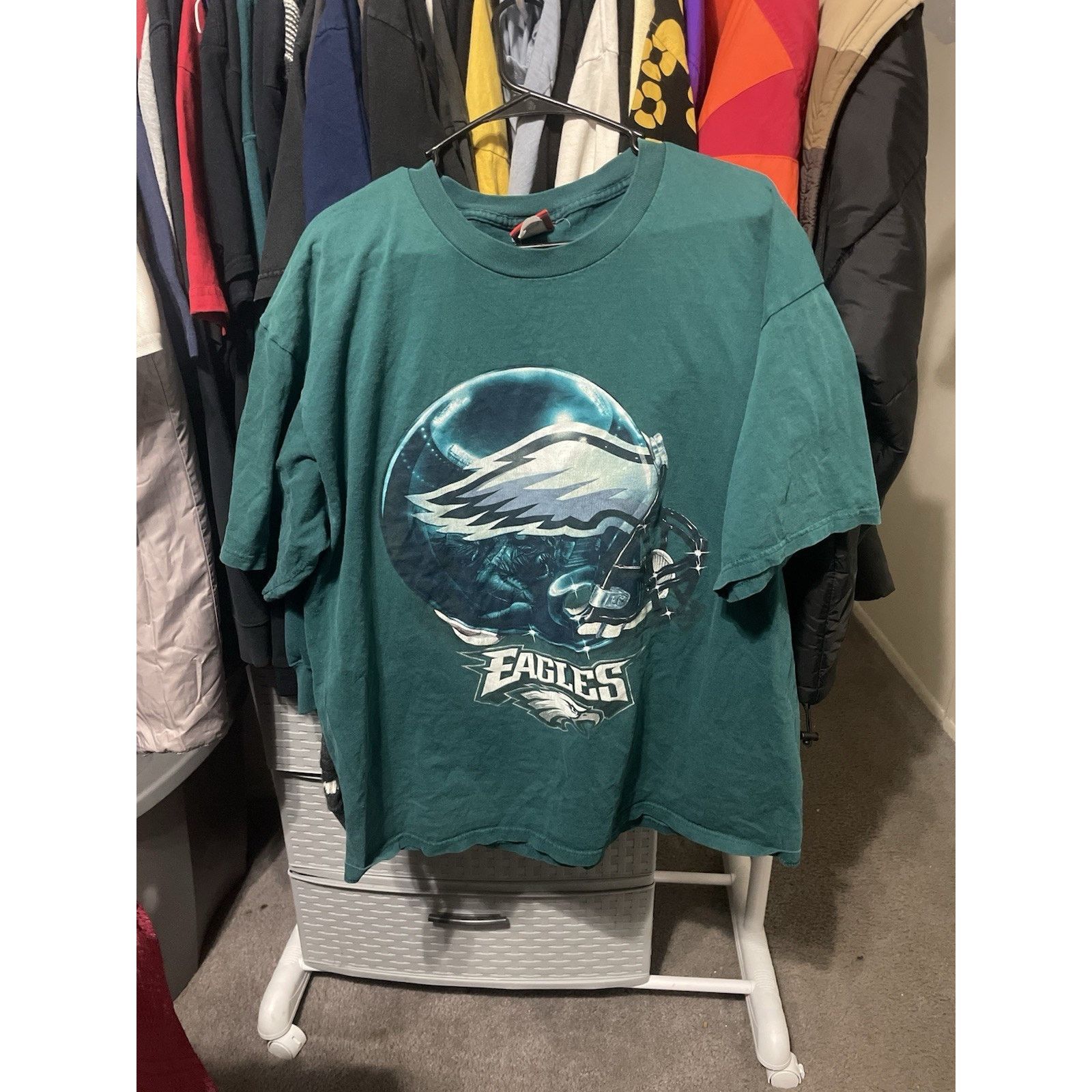 NFL Size XL-Vintage NFL Eagles Sweatshirt Rare Mens Over print Size US XL / EU 56 / 4 - 1 Thumbnail
