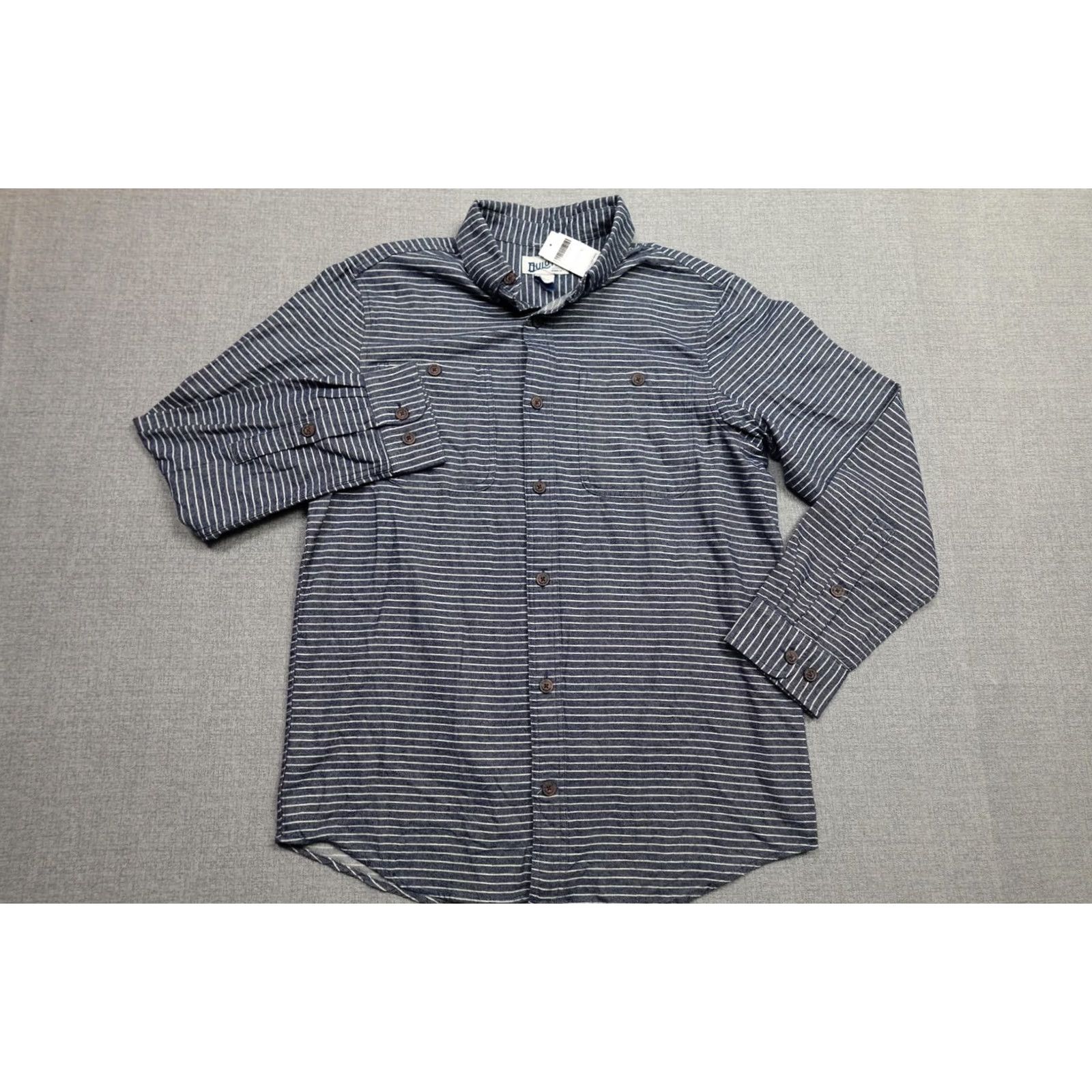 Duluth Trading Company Duluth Trading Free Swingin' Flannel Shirt Mens L Blue Slim Striped Button Up Size US L / EU 52-54 / 3 - 4 Thumbnail