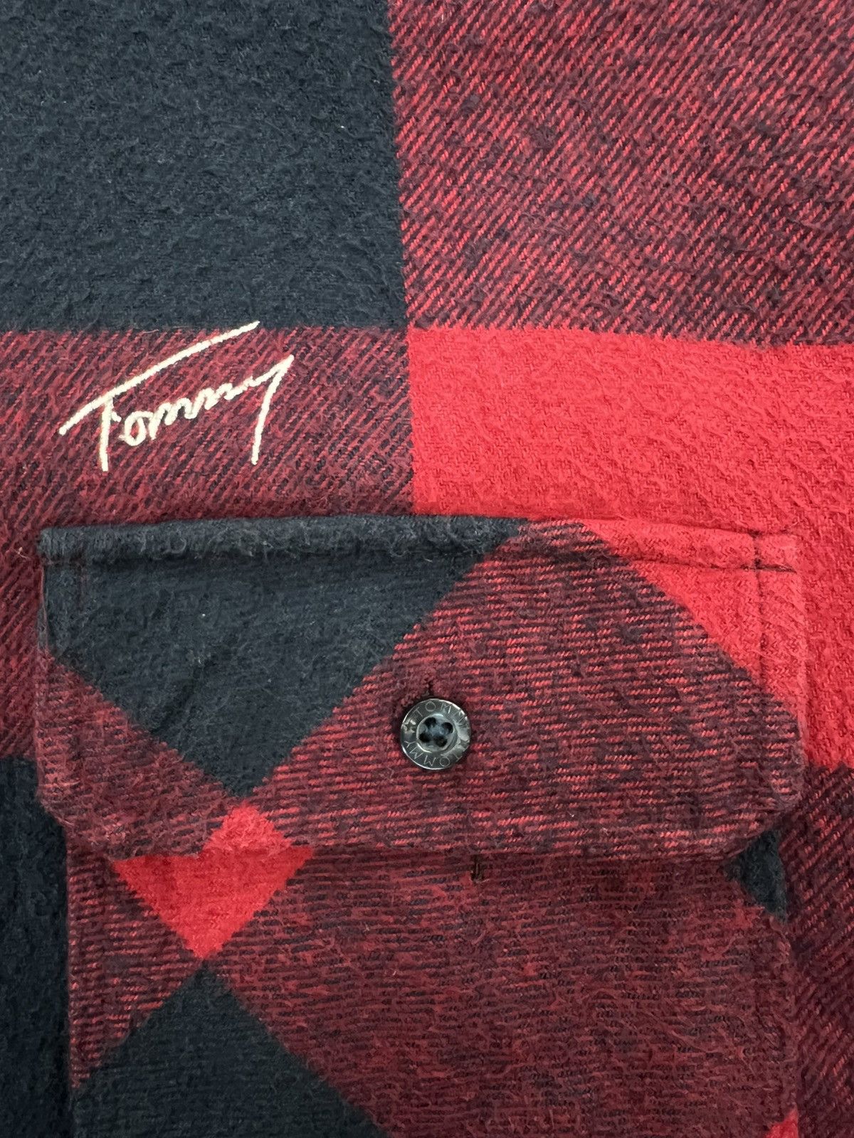 Designer × Tommy Hilfiger Tommy Plaid Flannel Hooded Shirt Size US S / EU 44-46 / 1 - 8 Thumbnail