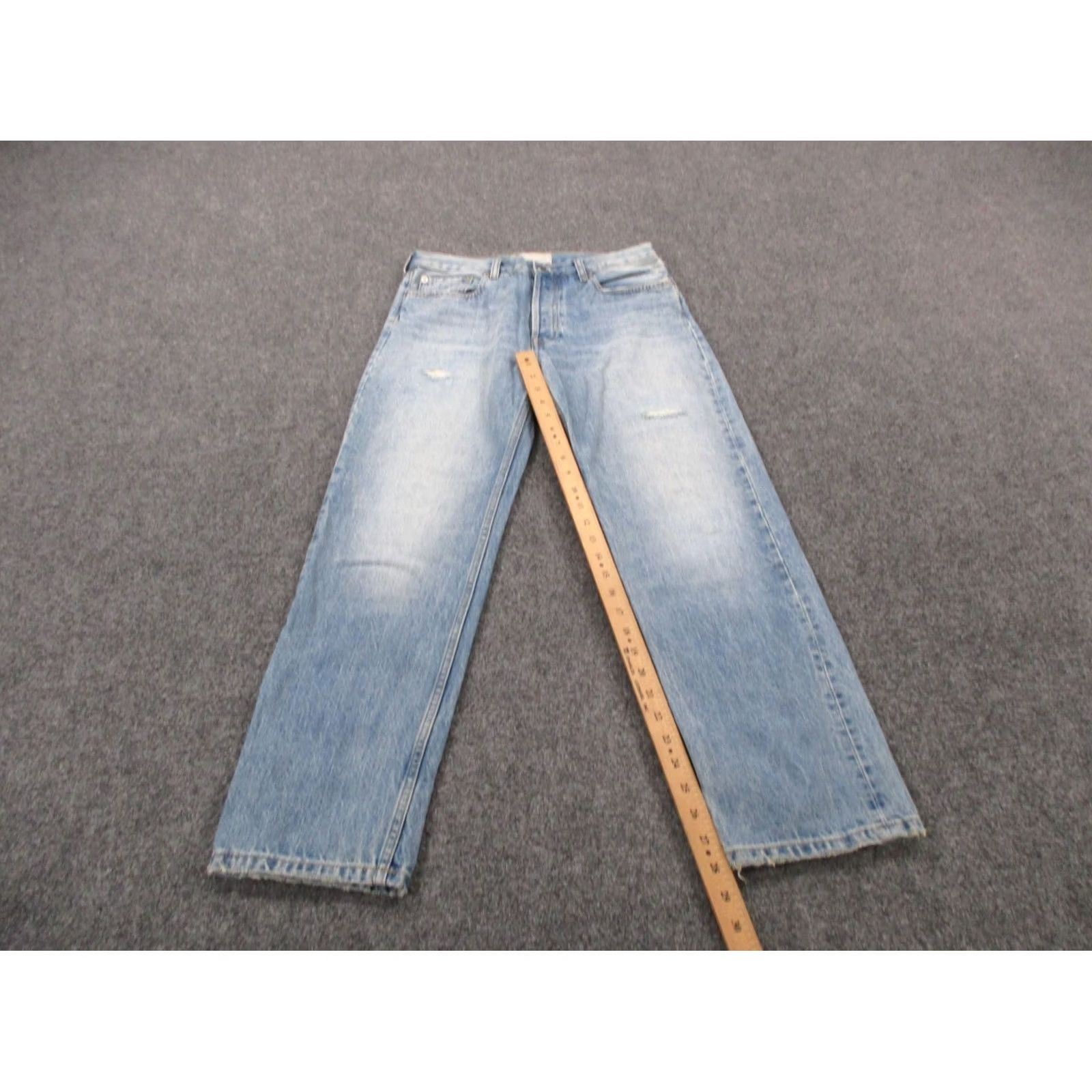 Everlane Vintage Everlane Jeans 25 Blue Denim - Relaxed Straight Fit - 5-Pocket Size 42" / US 20 - 3 Thumbnail