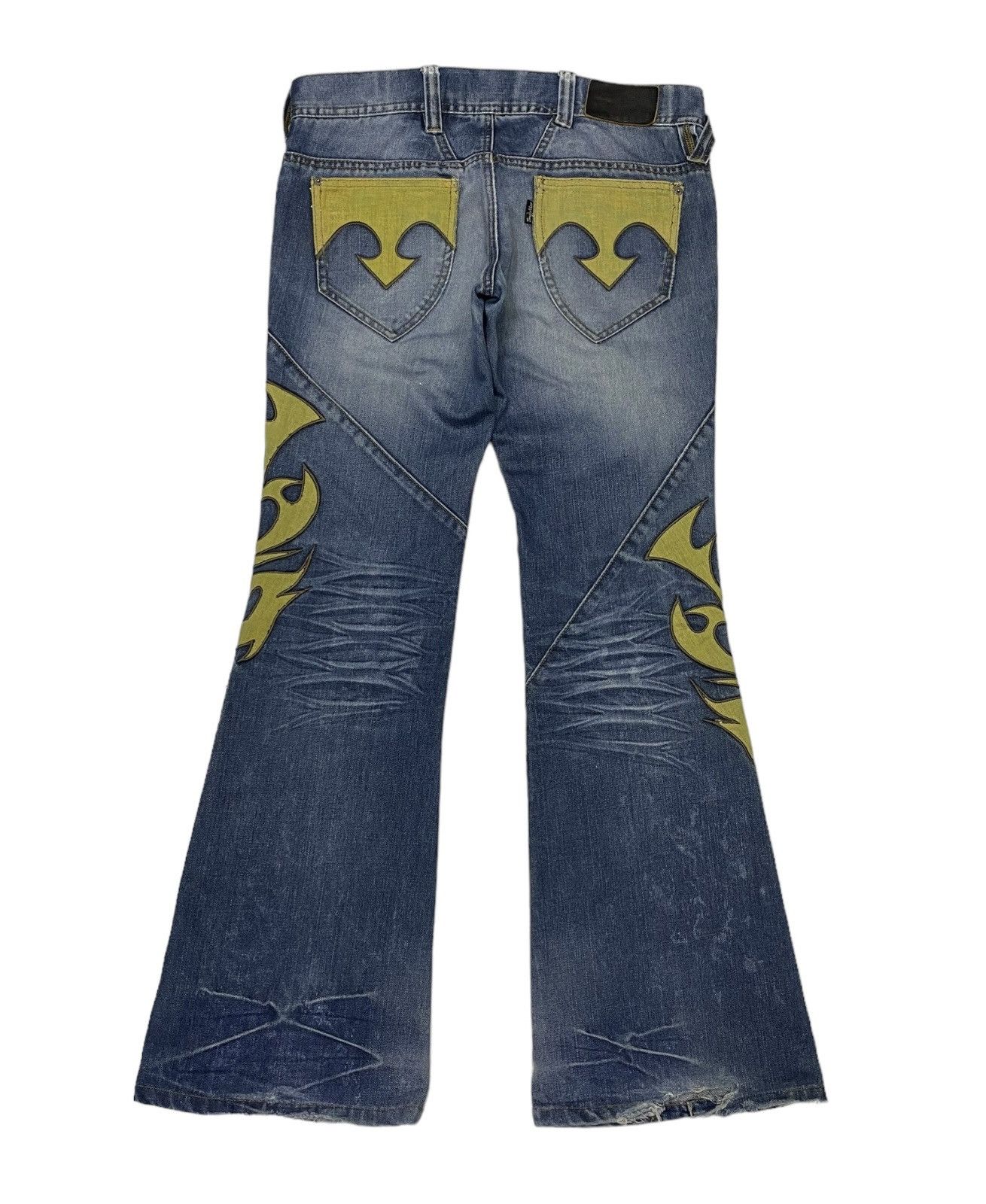 Tornado Mart Tornado Mart Tribal Flare Bootcut Jeans Size US 34 / EU 50 - 3 Thumbnail