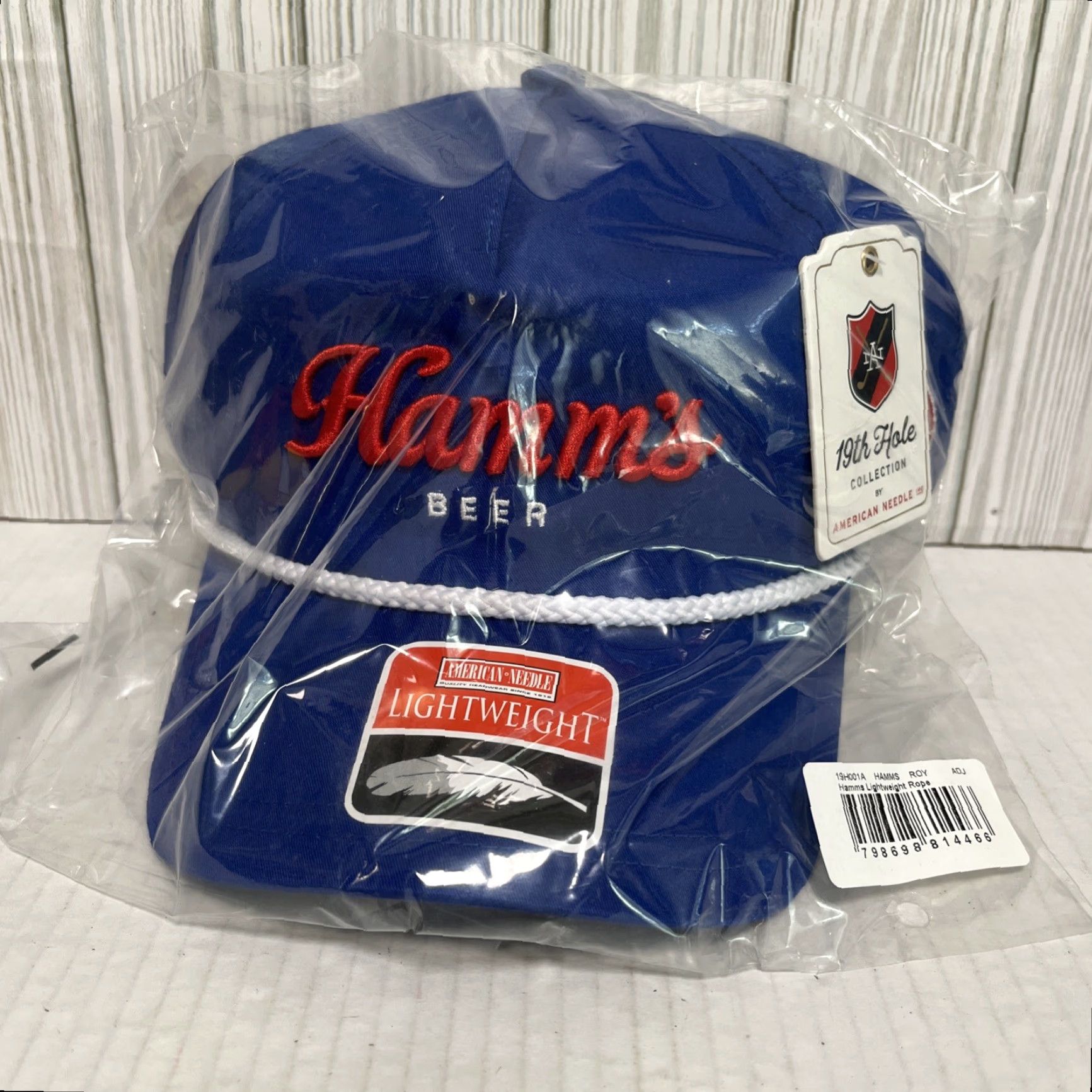 American Needle American Needle Hamm’s Beer Hat Cap Snap Back Rope 19th Hole Collection Golf Classic Adjustable One Size Blue Mens Hoodie? Size ONE SIZE - 5 Thumbnail