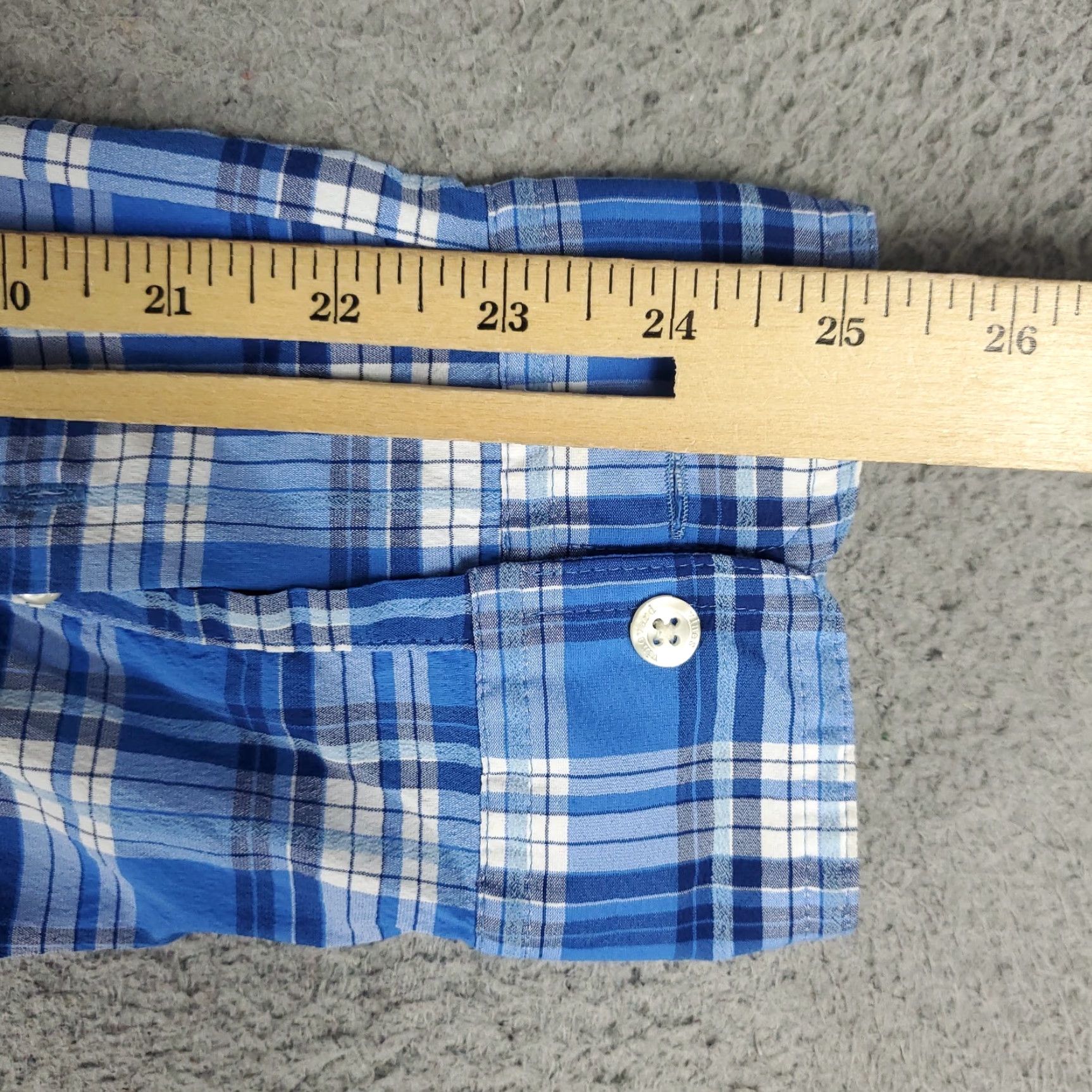 Vineyard Vines Vineyard Vines Shirt Men Large Blue Plaid Button-Up Long Sleeve Nylon Regular Fit Fishing Mens Size US L / EU 52-54 / 3 - 7 Thumbnail