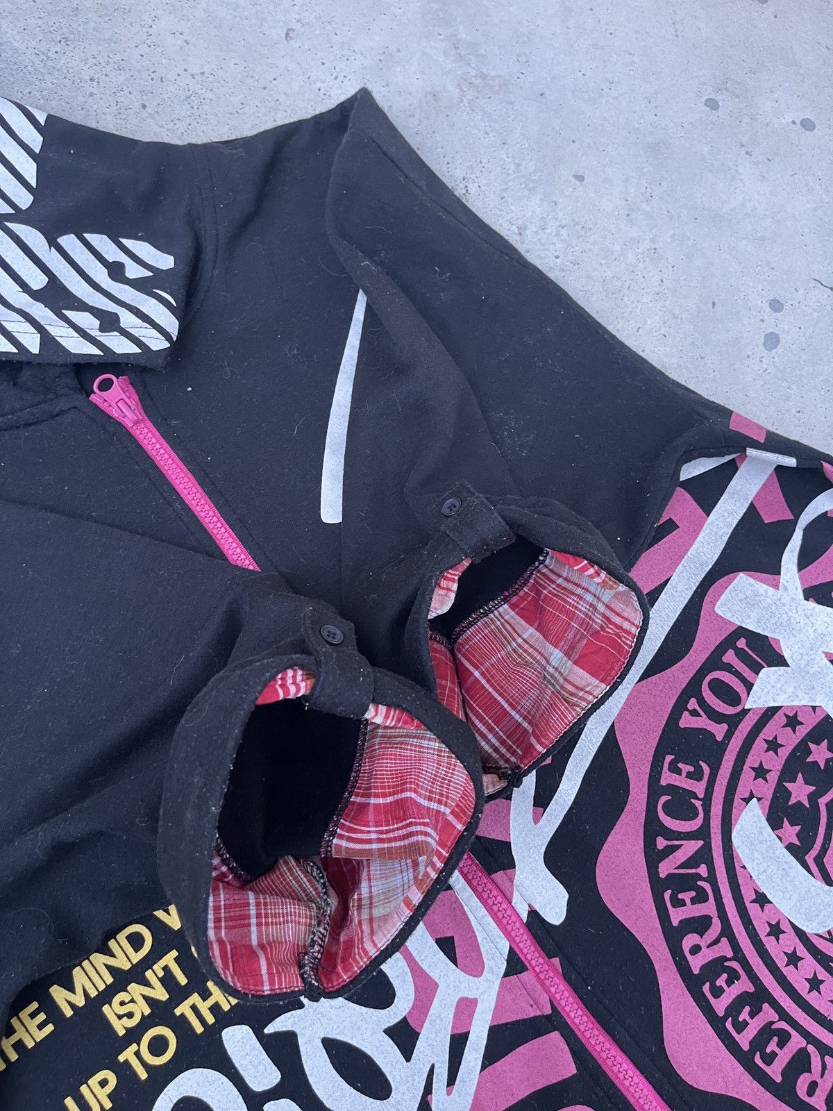 14th Addiction × Hysteric Glamour × If Six Was Nine Sorridere Full Poem Zip Up Hoodie Short Sleeve Size US L / EU 52-54 / 3 - 8 Thumbnail