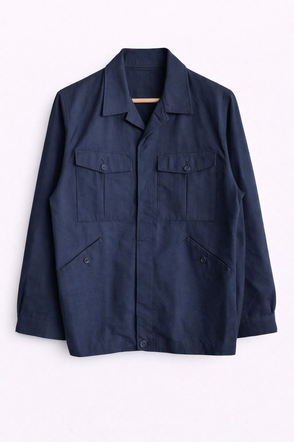 Vintage Vintage Japanese Navy Workwear Jacket | Military Issue Style Size US M / EU 48-50 / 2 - 1 Thumbnail