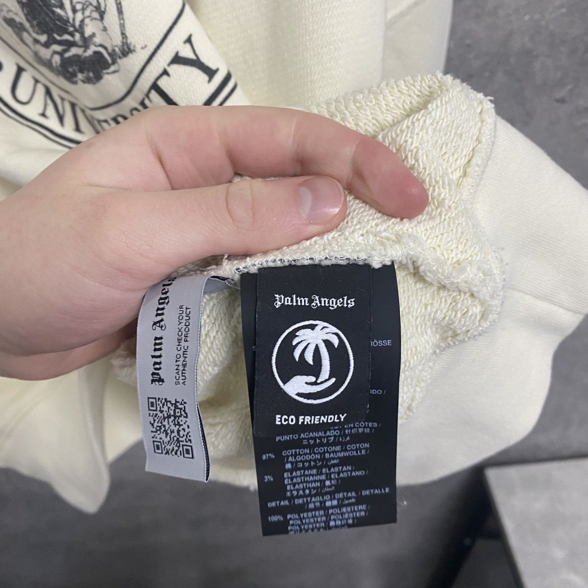 Palm Angels Palm Angels University Sweatshirt Big Logo Size US S / EU 44-46 / 1 - 8 Thumbnail