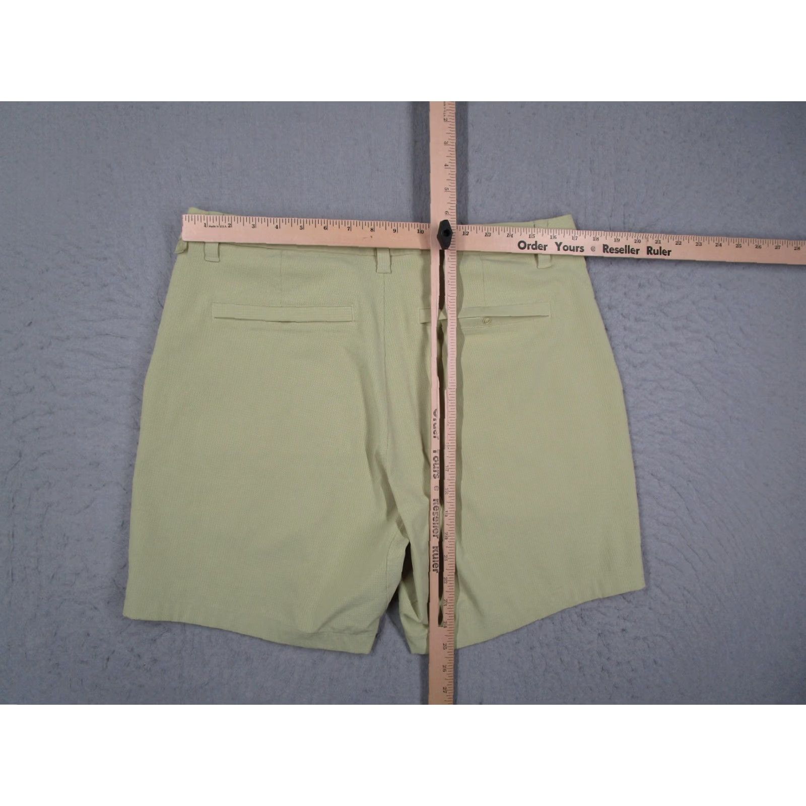 Lululemon Lululemon Commission Short Mens 34 Green Chino Stretch Golf Casual 9" Zip Pocket Size US 34 / EU 50 - 6 Thumbnail