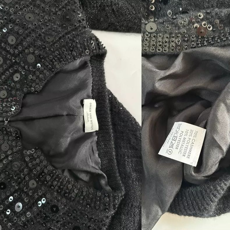 Dries Van Noten dries van noten Heavy stitching bead cardigan 2504-Nextarro Size US M / EU 48-50 / 2 - 8 Thumbnail