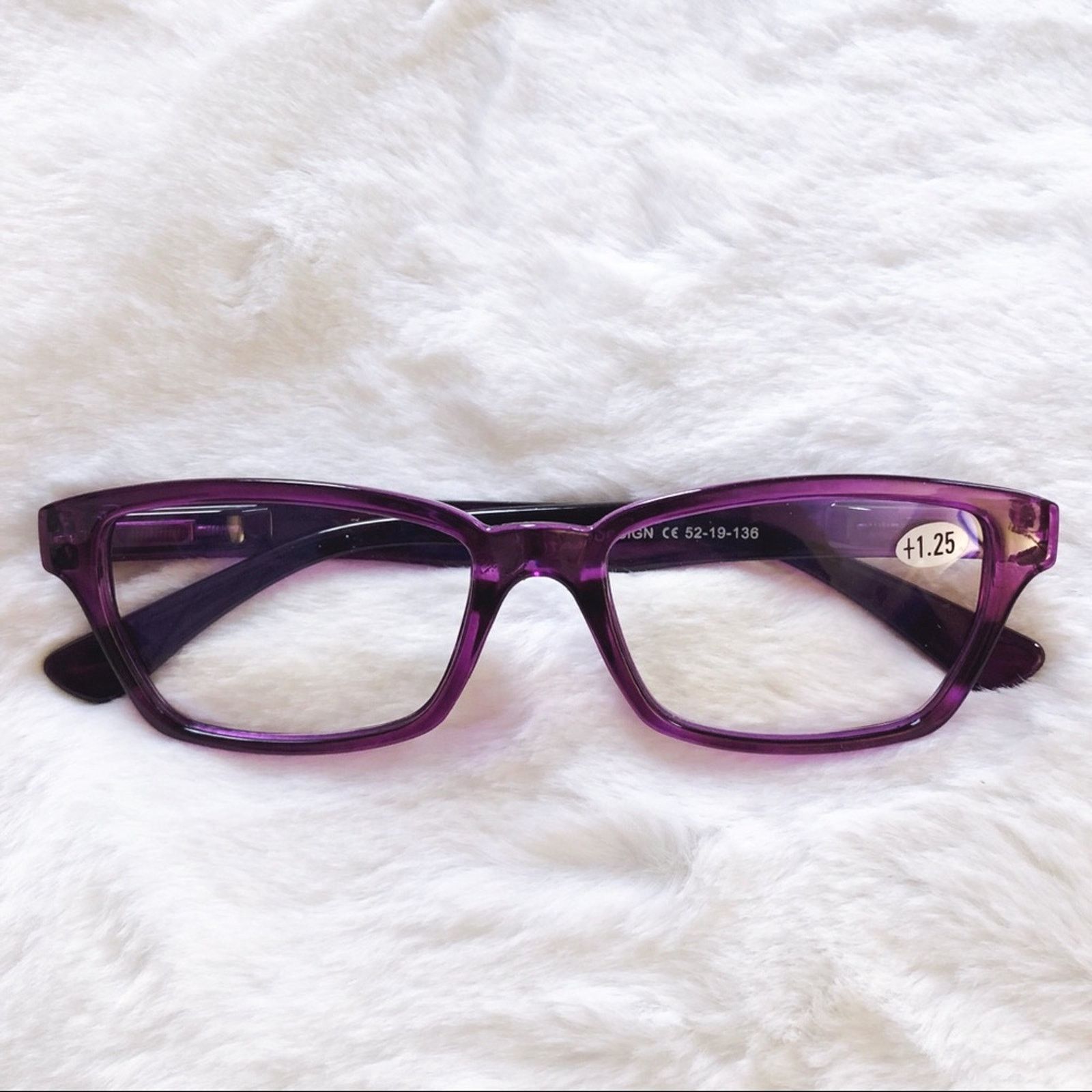 Other Alek Purple Pattern Reader Blue Light Glasses Size ONE SIZE - 6 Thumbnail