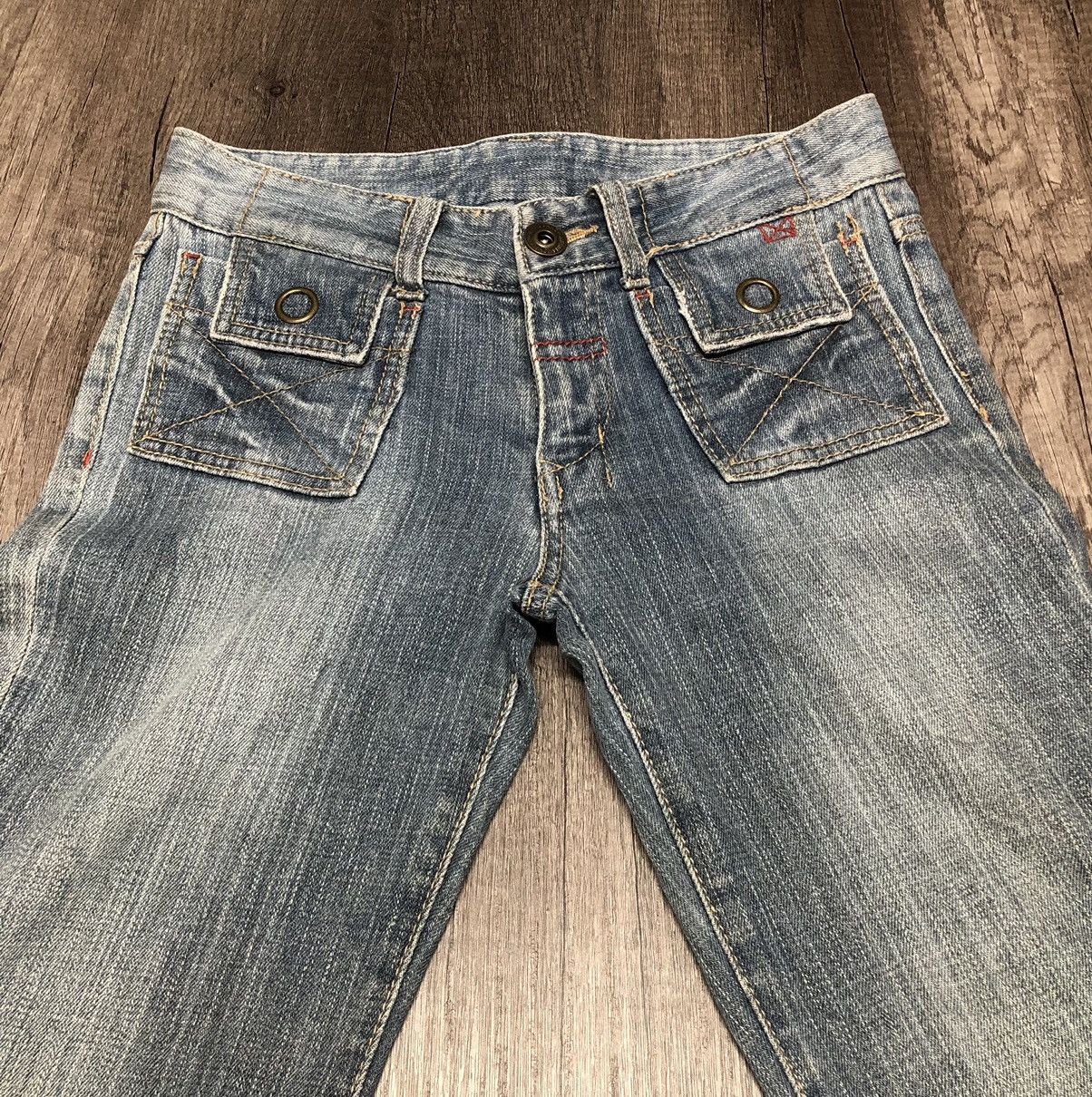 Japanese Brand × Vintage Japanese Brand Denim Bush Pant Design Size 28" / US 6 / IT 42 - 9 Thumbnail