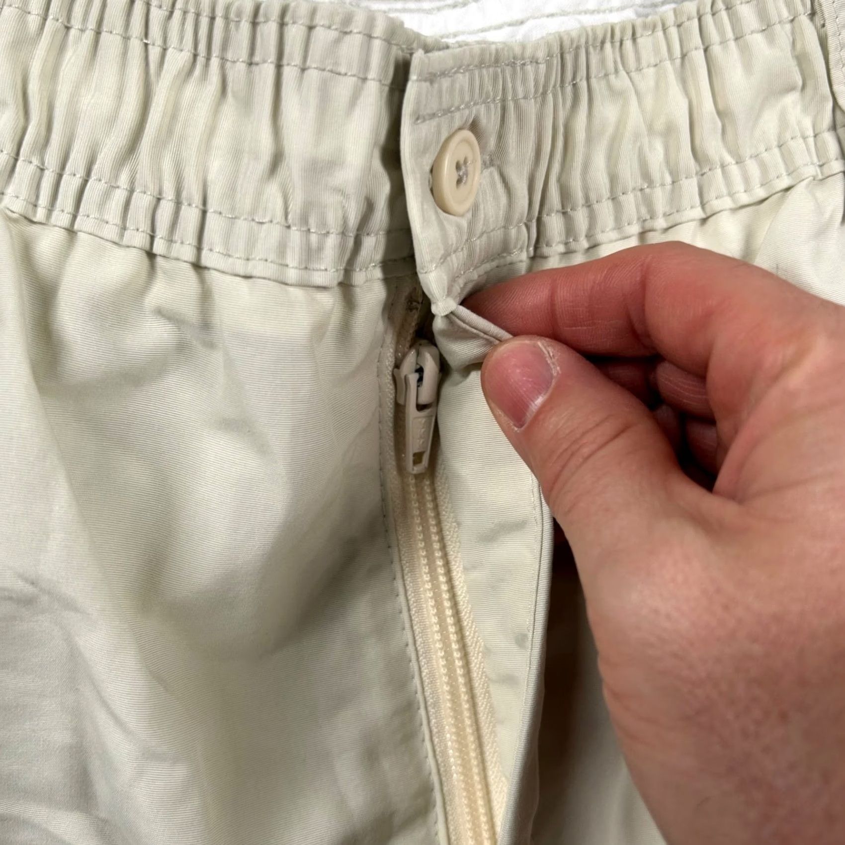 Vintage VINTAGE AFTCO Mens 42 Nylon 6" High Rise Fishing Cargo Shorts Ivory Beach Outdoor 90s Mens Size US 42 / EU 58 - 5 Thumbnail