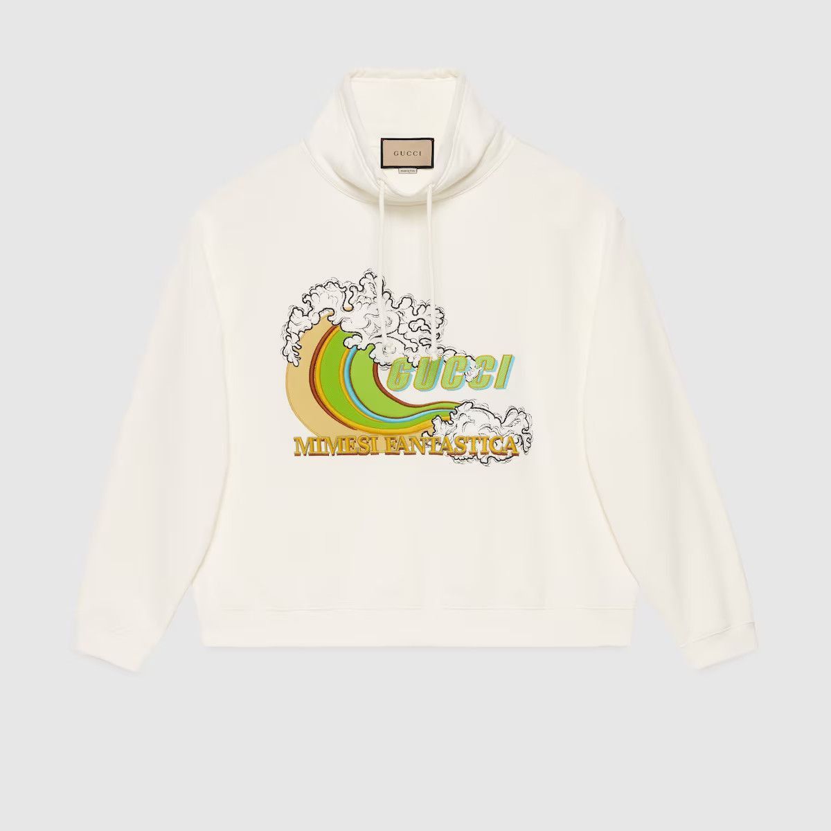 Gucci M - Gucci Mimesi Fantastica Cotton Jersey Sweatshirt Wave Size US M / EU 48-50 / 2 - 1 Thumbnail