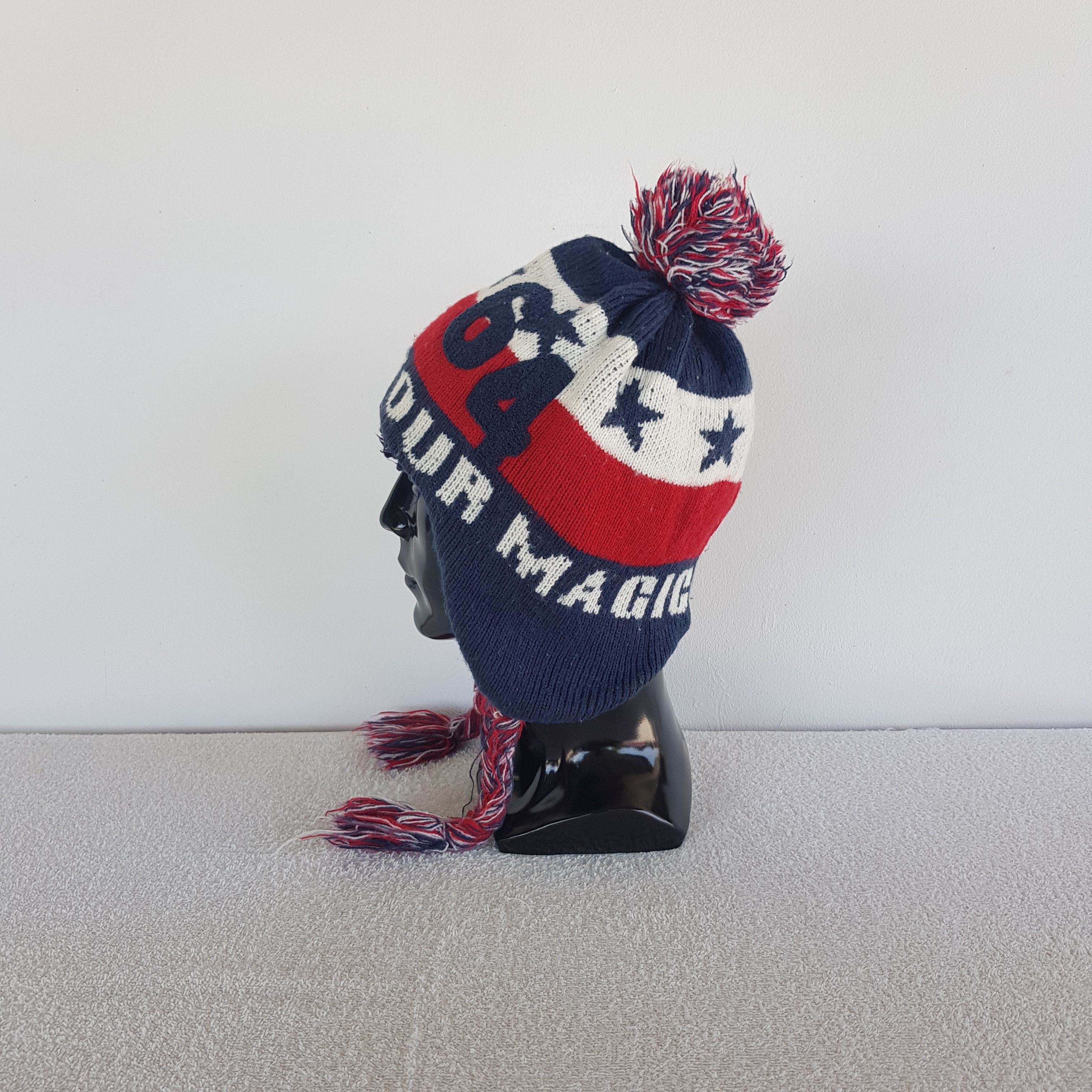 Japanese Brand Vintage Japanese Earflap Hats Make Magic Beanie Snow Caps Size ONE SIZE - 4 Thumbnail