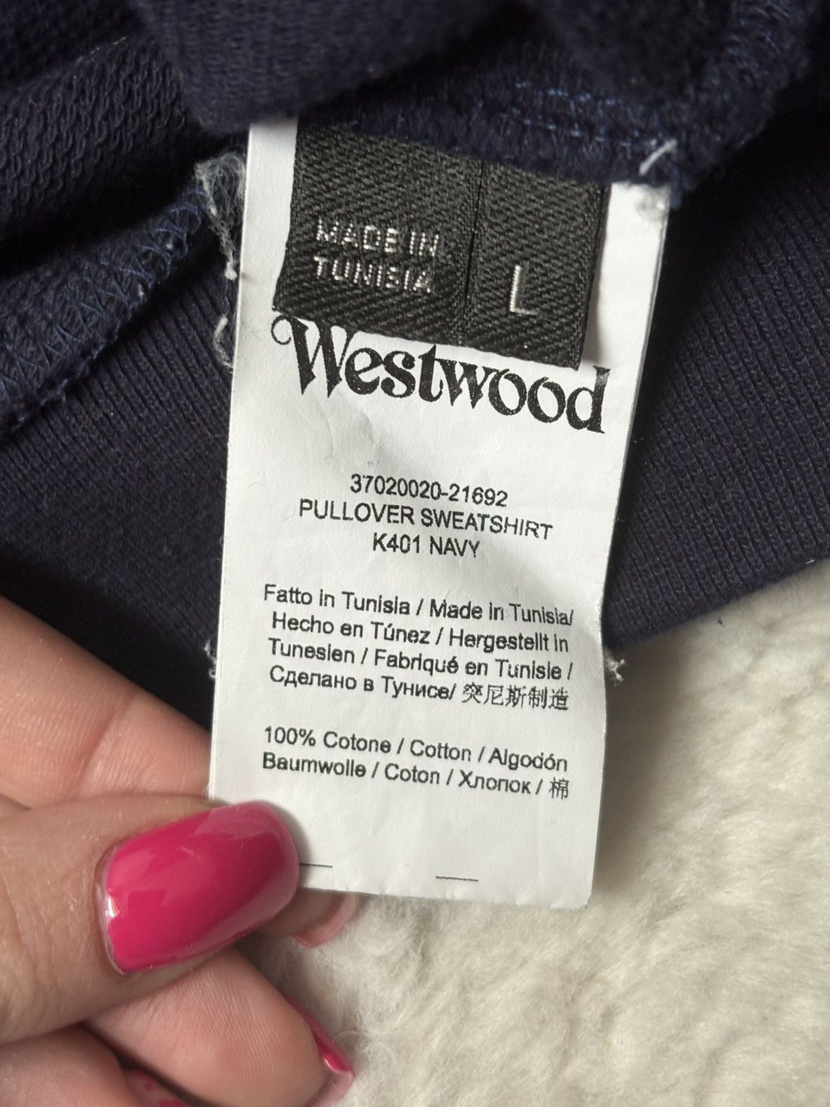 Vivienne Westwood Vivienne Westwood hoodie navy L designer streetwear Size US L / EU 52-54 / 3 - 6 Thumbnail