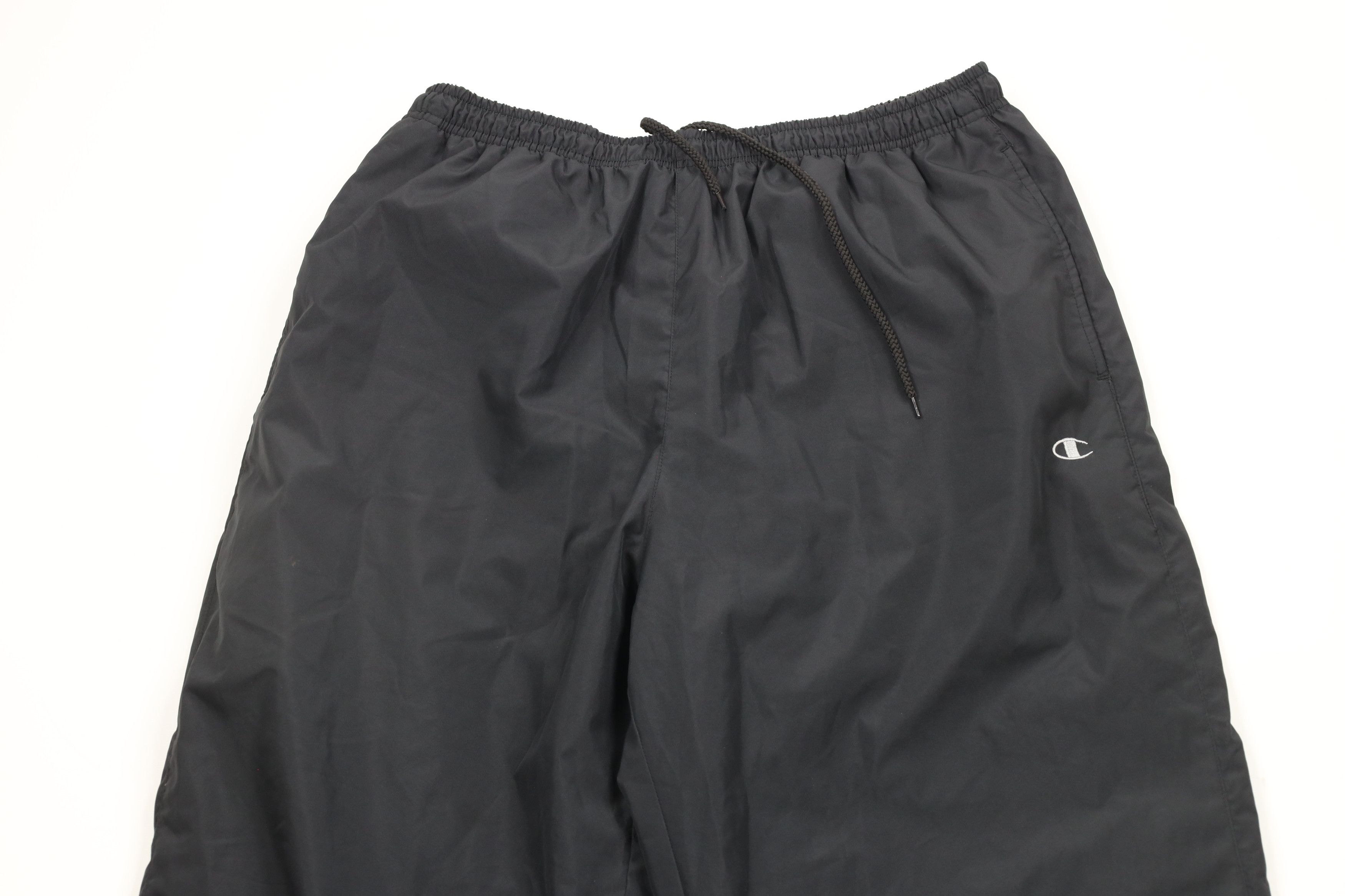 Champion × Vintage Vintage 90s Champion Logo Lined Wide Leg Windbreaker Pants Size US 36 / EU 52 - 2 Thumbnail