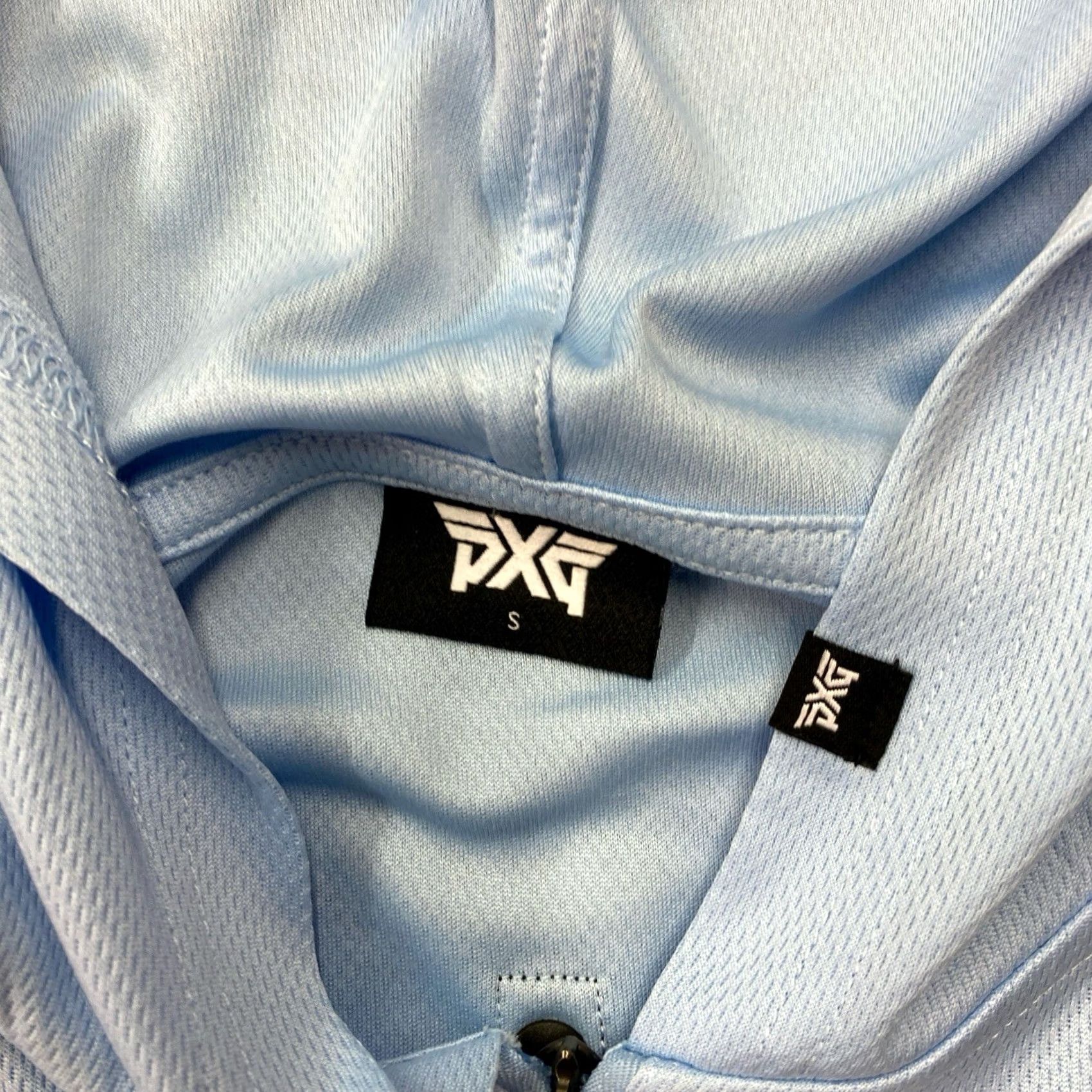 Vintage PXG Parsons Extreme Golf Shirt Mens Blue Long Sleeve Hooded Shirt - Cotton Knit, Logo, Crew Neck, Regular Size L Size US L / EU 52-54 / 3 - 2 Thumbnail
