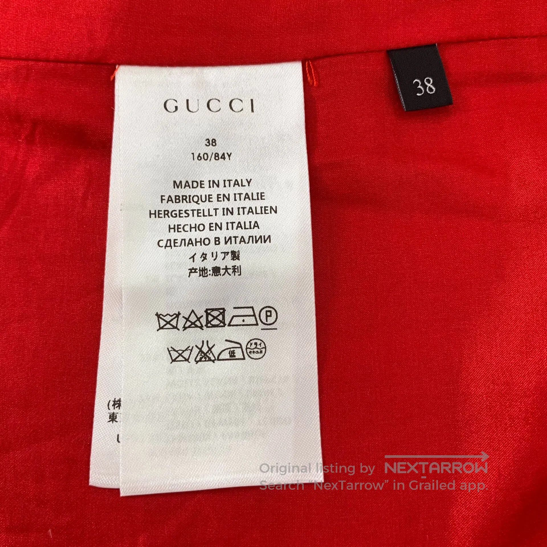 Gucci Guicci Pink Wool Lapel Pearl Button Decorated Coat| Size XS / US 0-2 / IT 36-38 - 8 Thumbnail