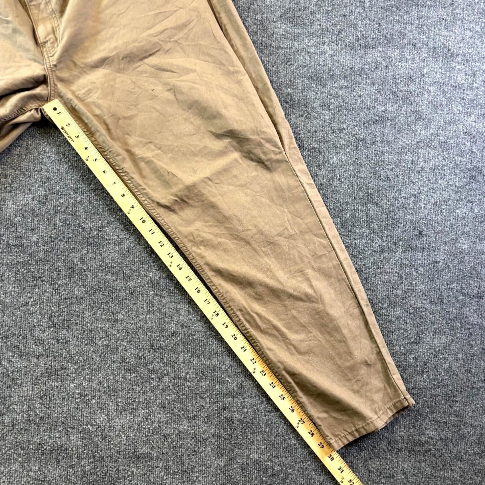 The Mountain Blue Mountain Chino Pants Mens Beige 44x32 100% Cotton Tapered Regular fit Size US 44 / EU 60 - 4 Thumbnail