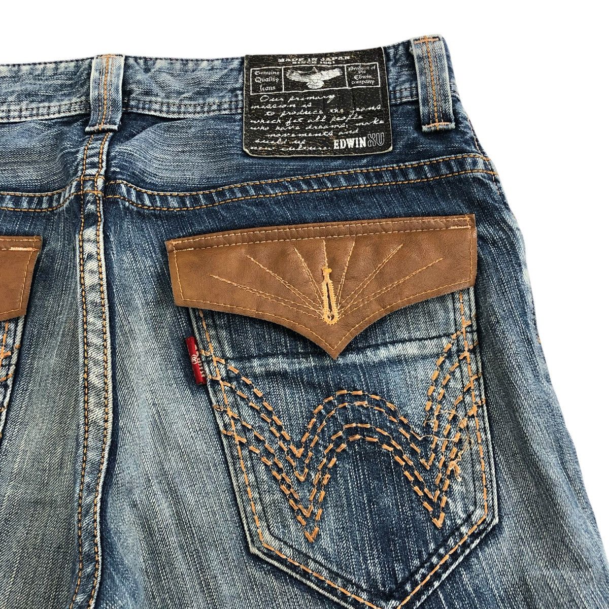 If Six Was Nine × Japanese Brand × Le Grande Bleu (L.G.B.) Vintage Edwin XV Distressed Faded Bootcut Flared Jeans Lgb Size US 37 - 6 Thumbnail