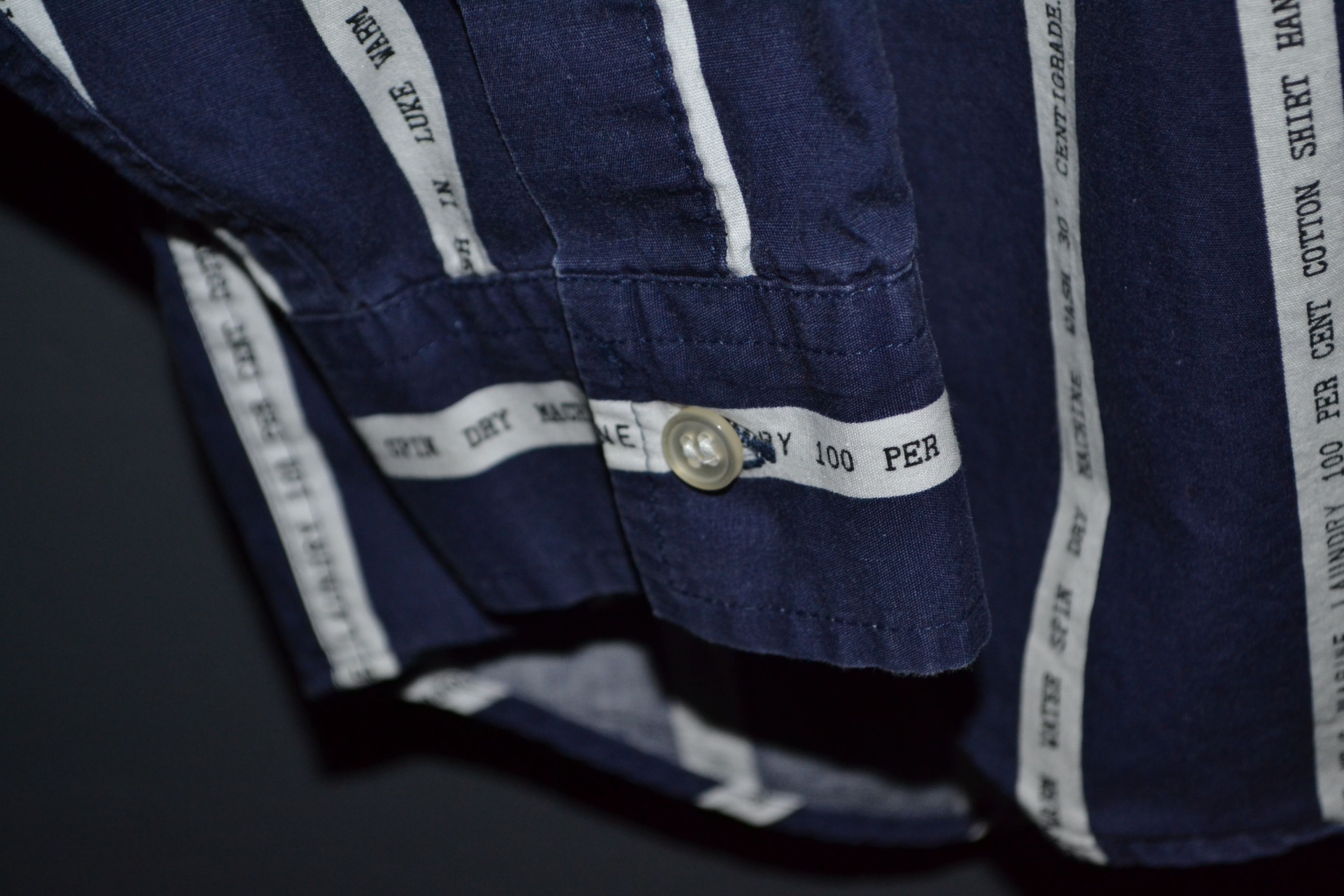 Paul Smith Paul Smith Vintage Striped Marine Shirt 2 L-XL Oversized Size US L / EU 52-54 / 3 - 7 Thumbnail