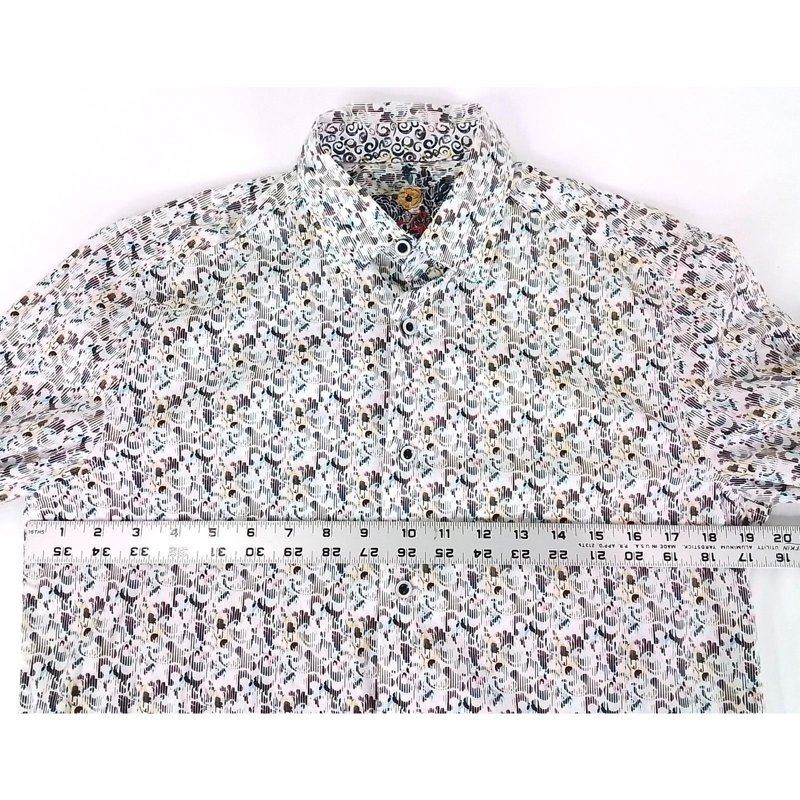 Robert Graham Robert Graham Men's Dress Shirt Size Small Patterned Size US S / EU 44-46 / 1 - 11 Thumbnail