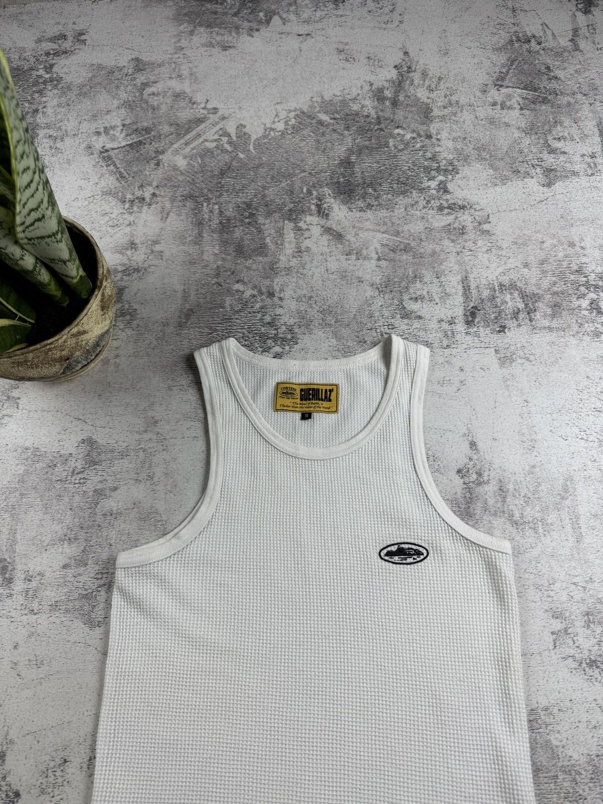 Corteiz Corteiz Alcatraz Hip Hop Rap Small Waffle Tank Top Sleeveless Jersey T Shirt Tee Size US S / EU 44-46 / 1 - 6 Thumbnail