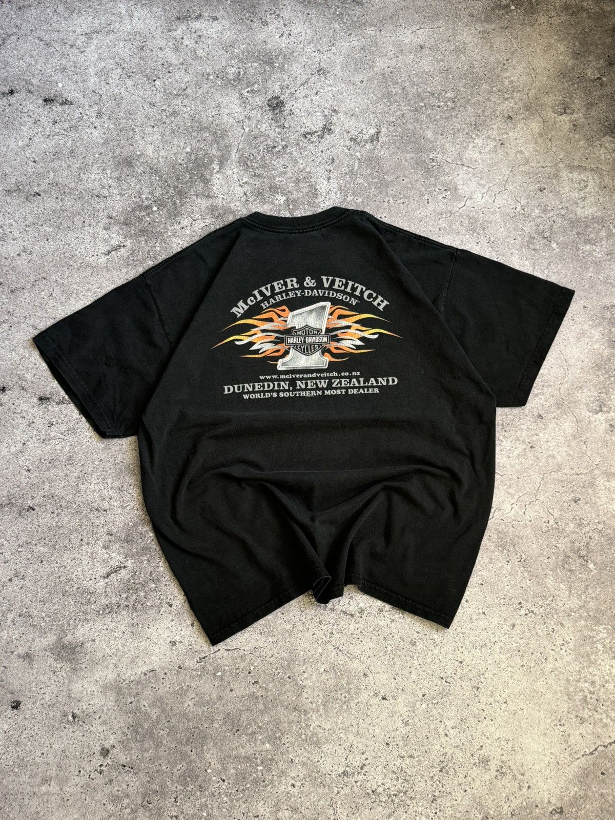 Harley Davidson × Vintage Vintage Harley Davidson 1997-2007 big logo Y2K t-shirt Size US XL / EU 56 / 4 - 2 Thumbnail