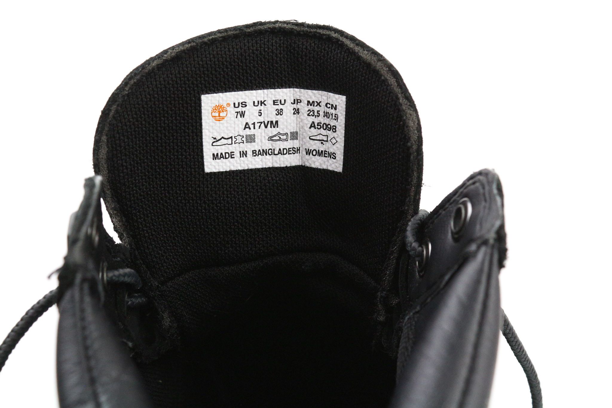 Timberland A17VM UK5 Black Leather 79592 Size US 7 / IT 37 - 11 Thumbnail