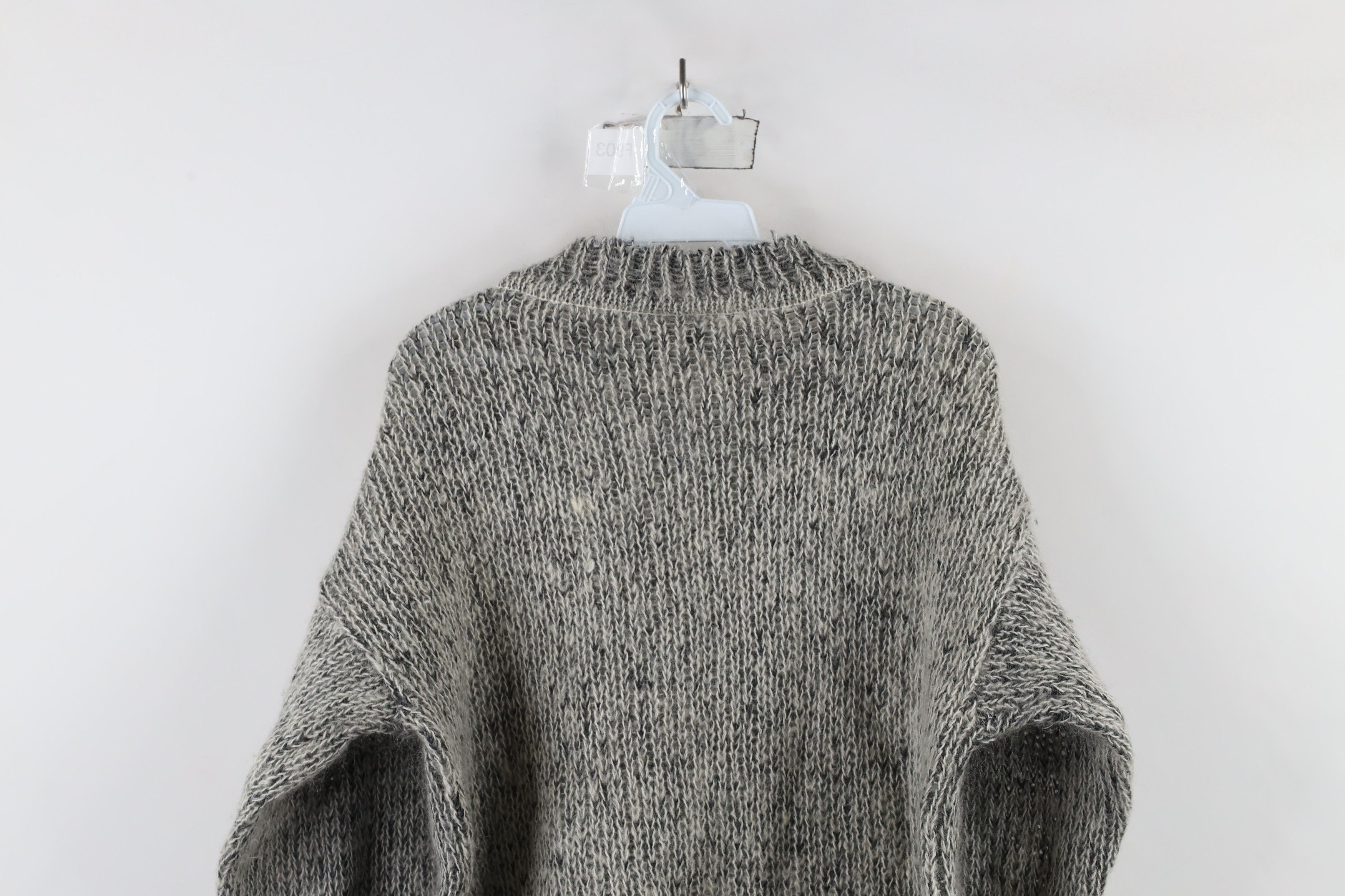 Vintage Vintage 90s Streetwear Wool Mohair Blend Knit Tunic Sweater Size M / US 6-8 / IT 42-44 - 9 Thumbnail