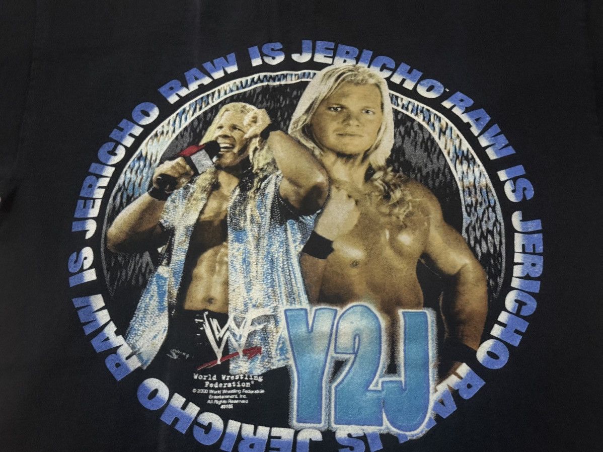 Vintage Vintage 00s WWF Chris Jericho Y2J T Shirt 90s Size US M / EU 48-50 / 2 - 4 Thumbnail