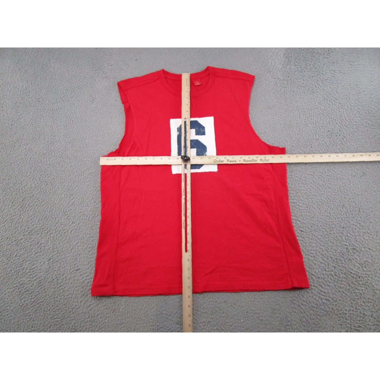 Mossimo VINTAGE Mossimo Supply Sleeveless Tank Top #6 Heavy Cotton Shirt L Red Men T-Shirt 90s Summer Size US L / EU 52-54 / 3 - 4 Thumbnail