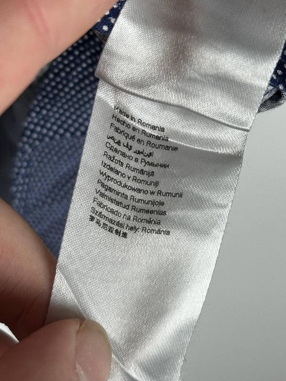 Eton Eton Casual Dot Pattern Navy Pocket Shirt Size L Size US L / EU 52-54 / 3 - 10 Thumbnail