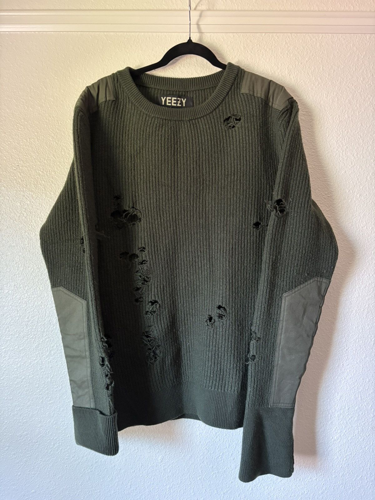 Yeezy YEEZY SZN 1 Destroyed Military Style Sweater Size US S / EU 44-46 / 1 - 1 Thumbnail