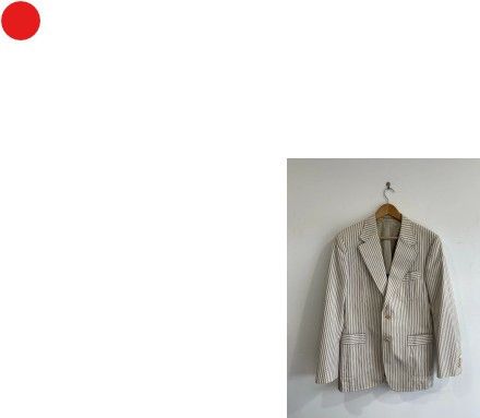 Gucci Gucci Gucci stripped cotton blazer ecru size 48 Size: 38R Size 38R - 1 Preview