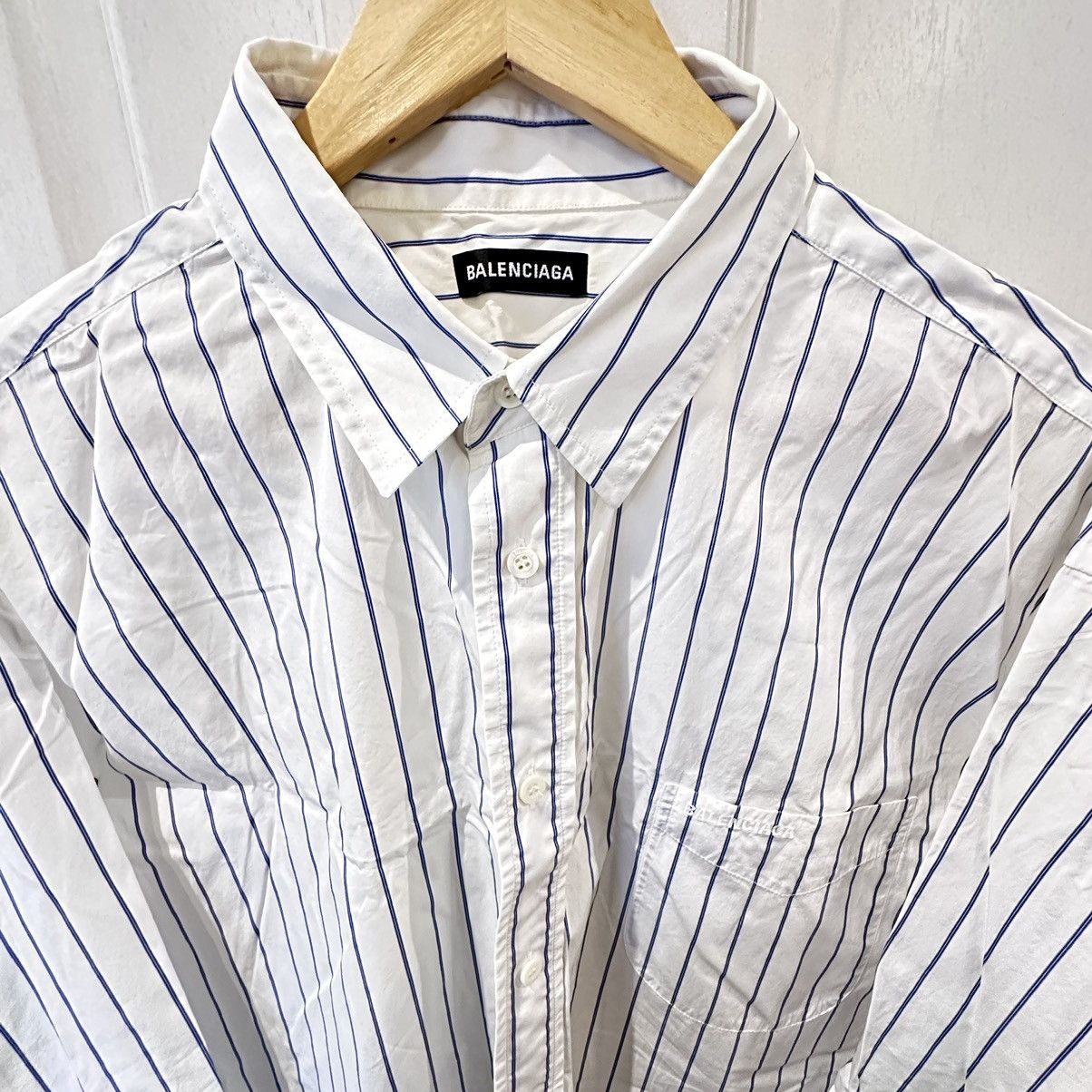 Balenciaga Balenciaga Striped Shirt Size US M / EU 48-50 / 2 - 2 Thumbnail