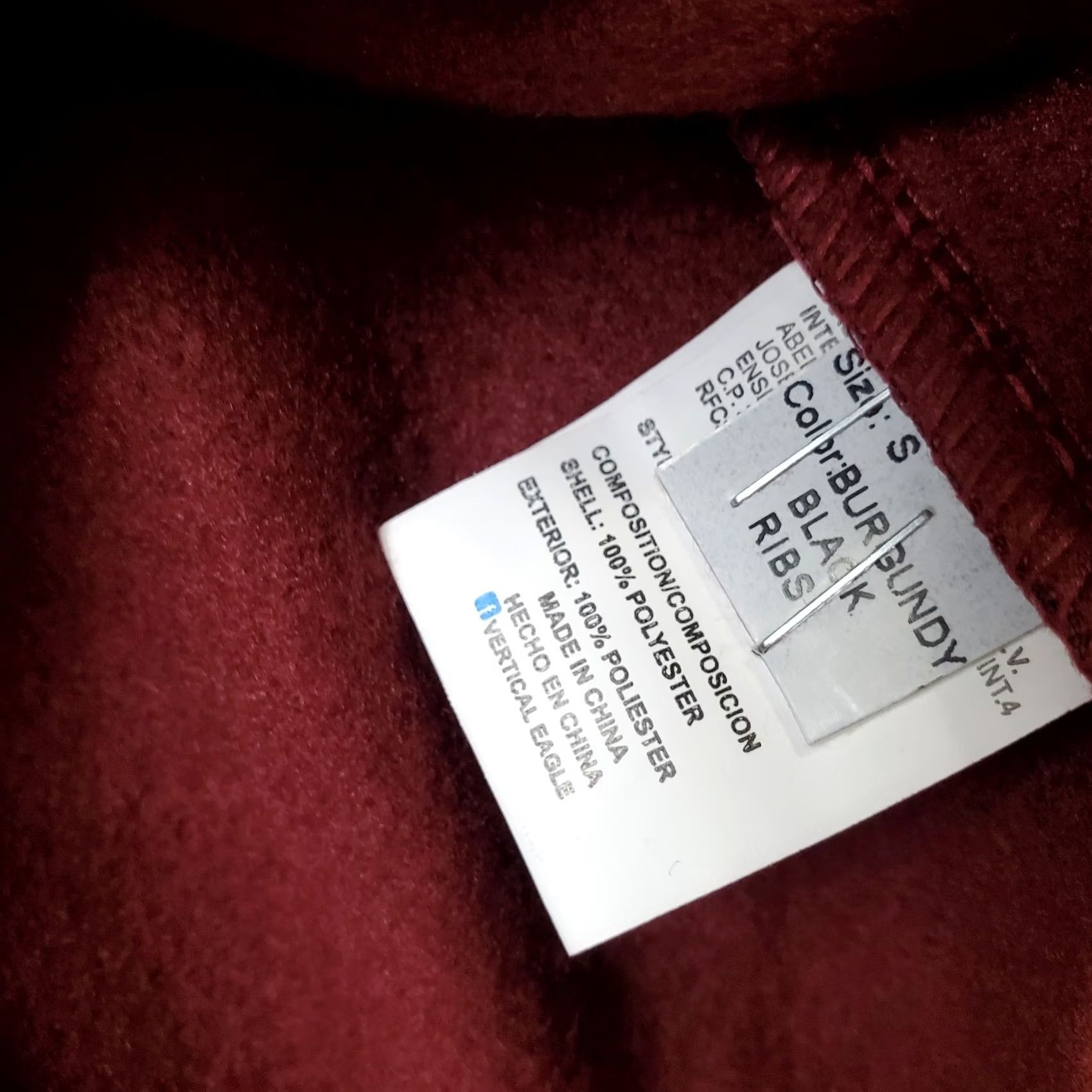 Vintage I Love 664 Tijuana Hoodie Men Small Burgundy Fleece Lined Long Sleeve Drawstring Size US S / EU 44-46 / 1 - 7 Thumbnail