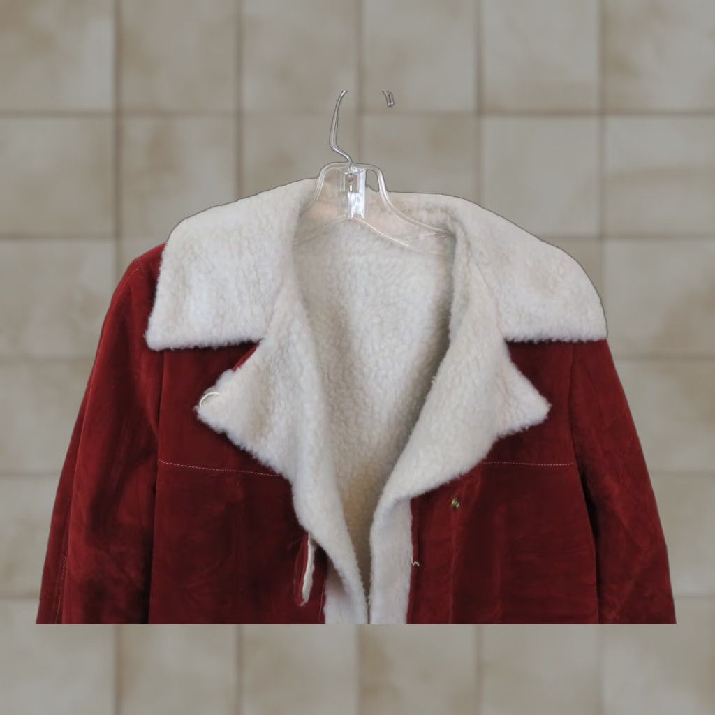 Vintage VINTAGE Dee Dee Deb Coat 1960s Red Sherpa Lined Union Made USA Women’s Size Medium S/M Womens Mod/GoGo Comfort Warm Coat Size S / US 4 / IT 40 - 1 Thumbnail
