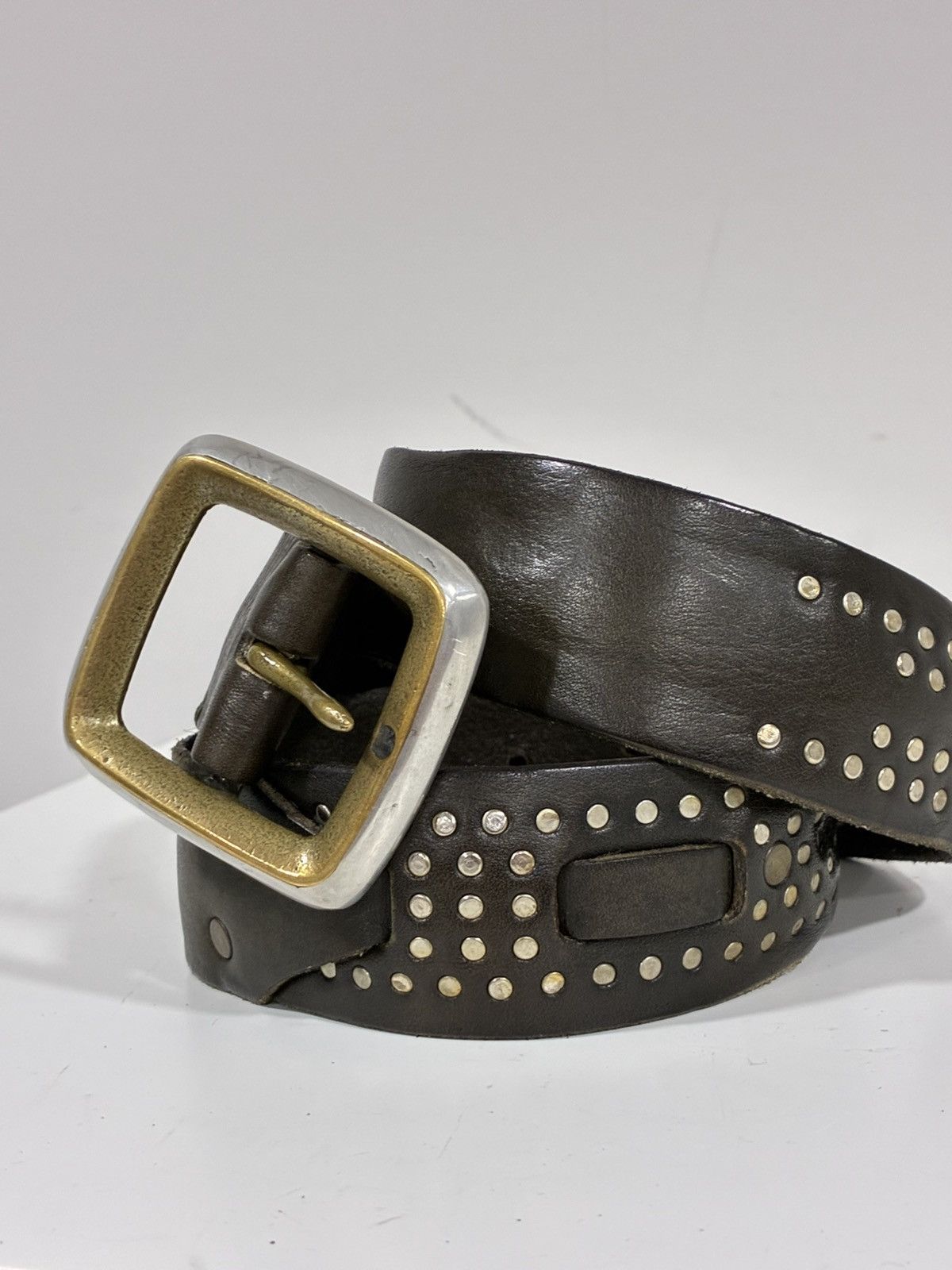 John Varvatos Doyer Studded Belt Size 32 Size 32 - 12 Thumbnail