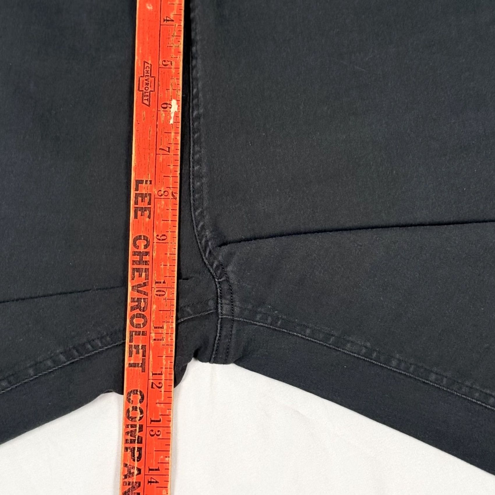 Vintage Metrostyle Pants Medium Black Stretch Pull On Bootcut Flare Jeans Embroidered Womens Denim Knit Elastic Waist Pockets Embroidery Size 32" / US 10 / IT 46 - 7 Thumbnail