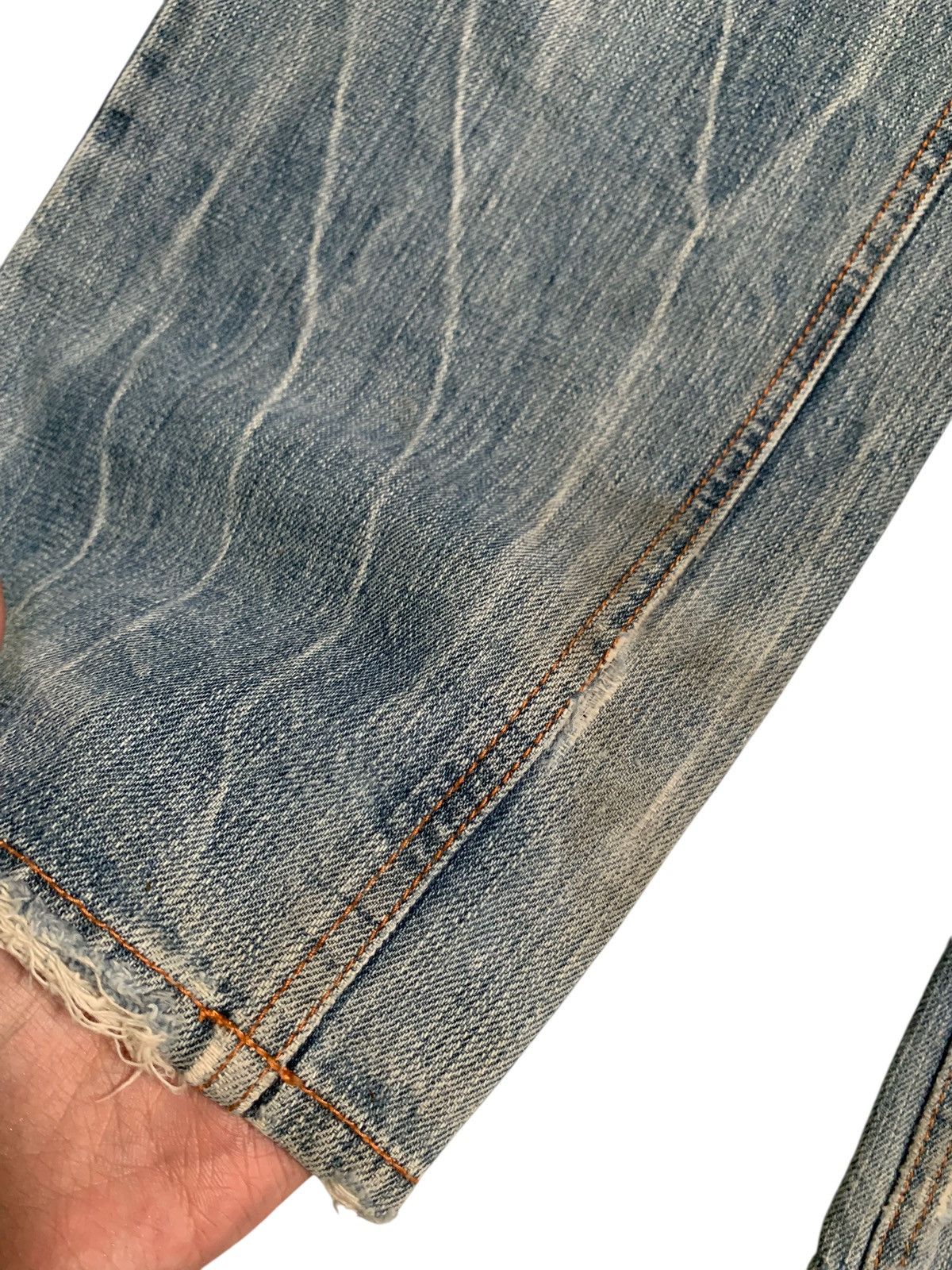 Other UNKNOWN BRAND PATCHES FADED PUNK STYLE DISTRESSED DENIM Size US 32 / EU 48 - 12 Thumbnail