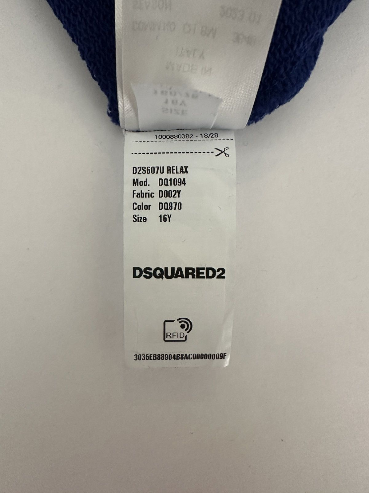Dsquared2 “DSQUARED2 Ceresio 9 Milano Logo Sweatshirt- Blue - Size 16Y Size US XS / EU 42 / 0 - 5 Thumbnail